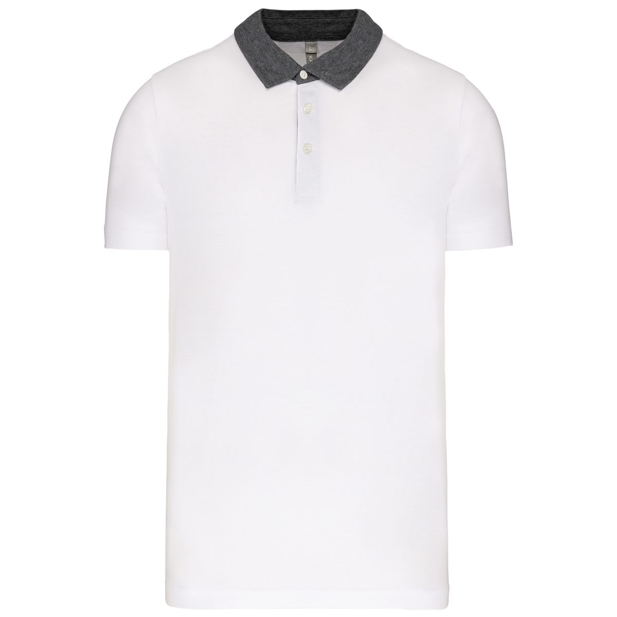 Kariban K260 White / Dark Grey Heather