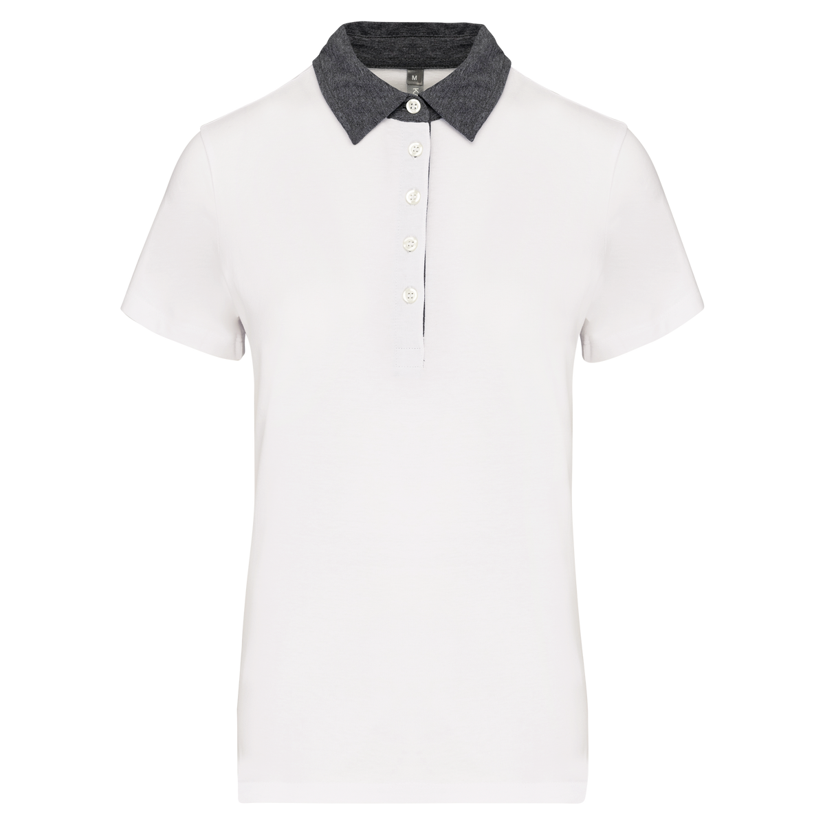 Kariban K261 White / Dark Grey Heather