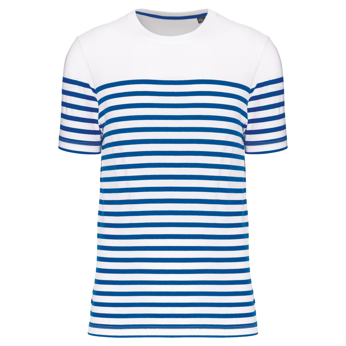 Kariban K3033 White / Royal Blue Stripe