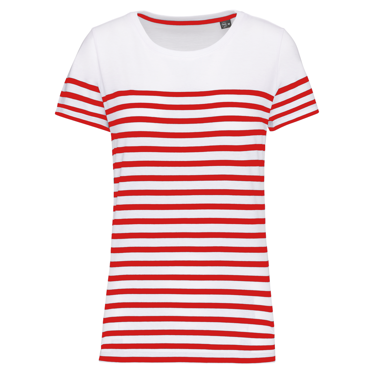Kariban K3034 White / Red Stripe