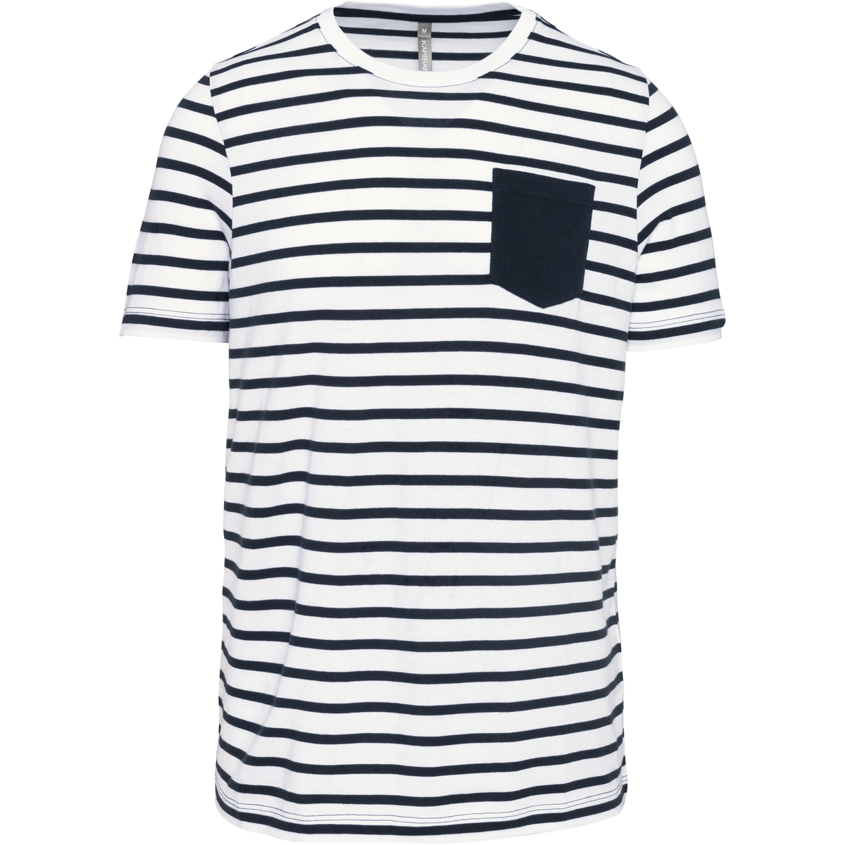 Kariban K378 White / Navy Stripes
