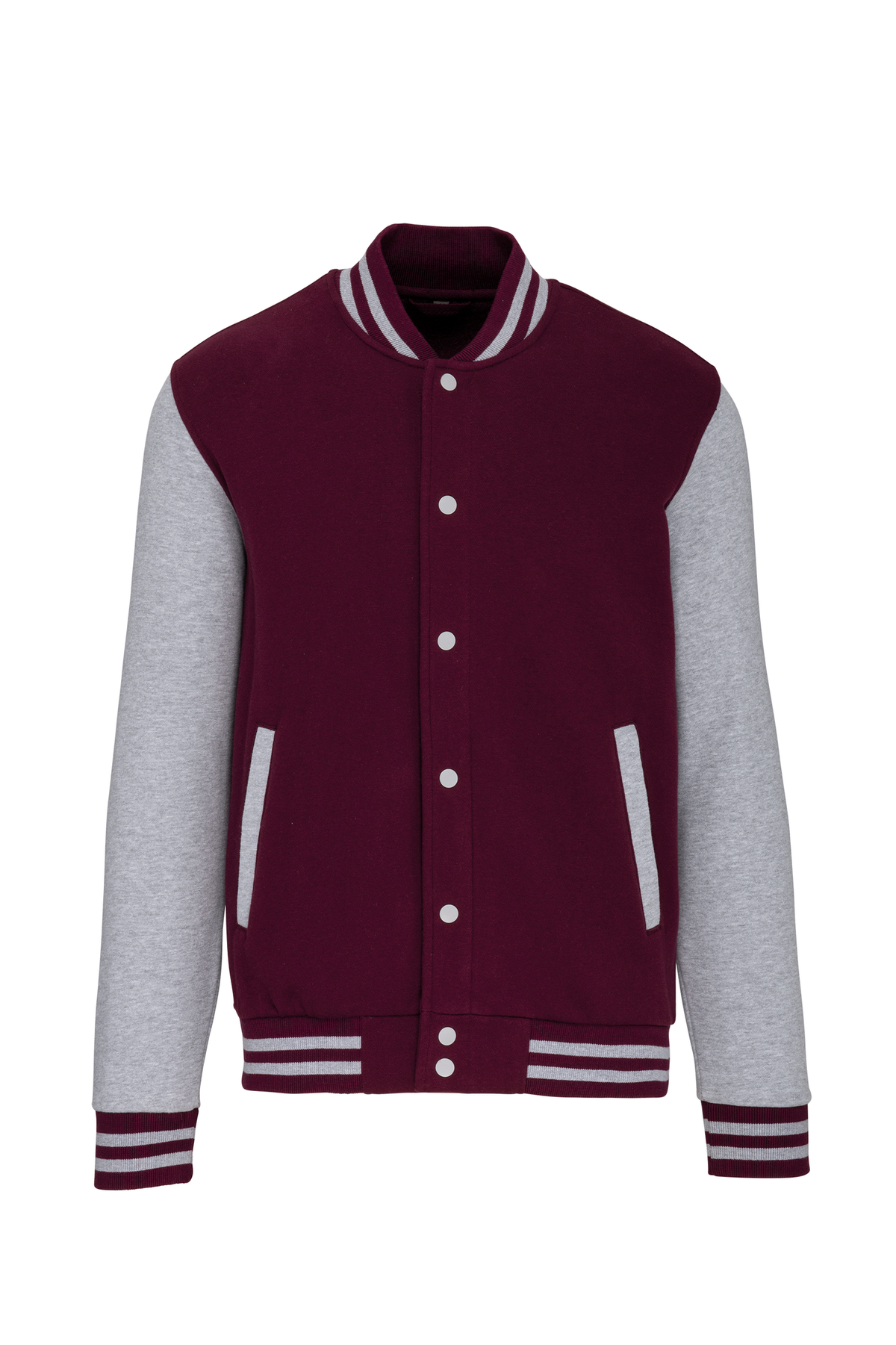 Kariban K497 Wine / Oxford Grey