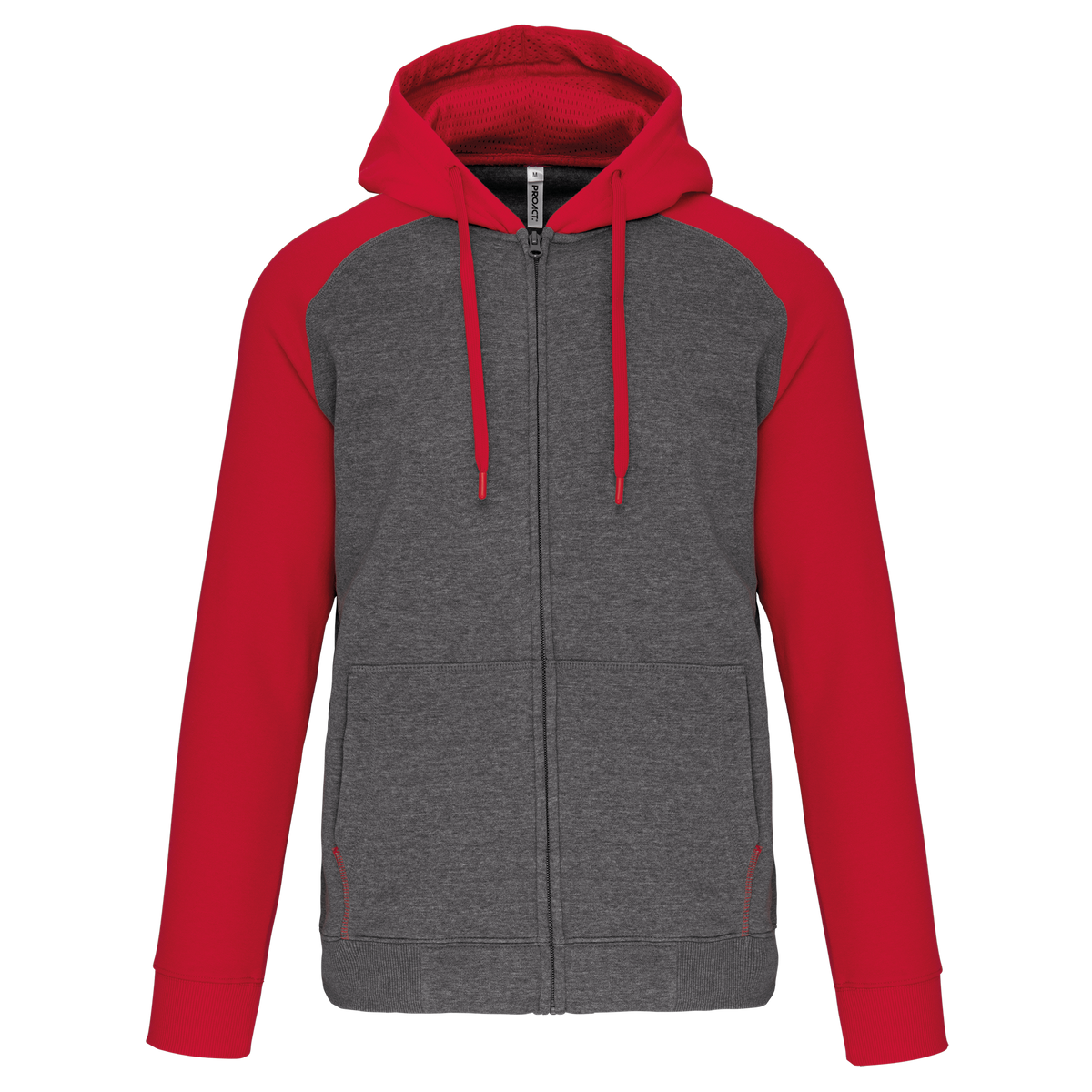 PROACT® PA380 Grey Heather / Sporty Red