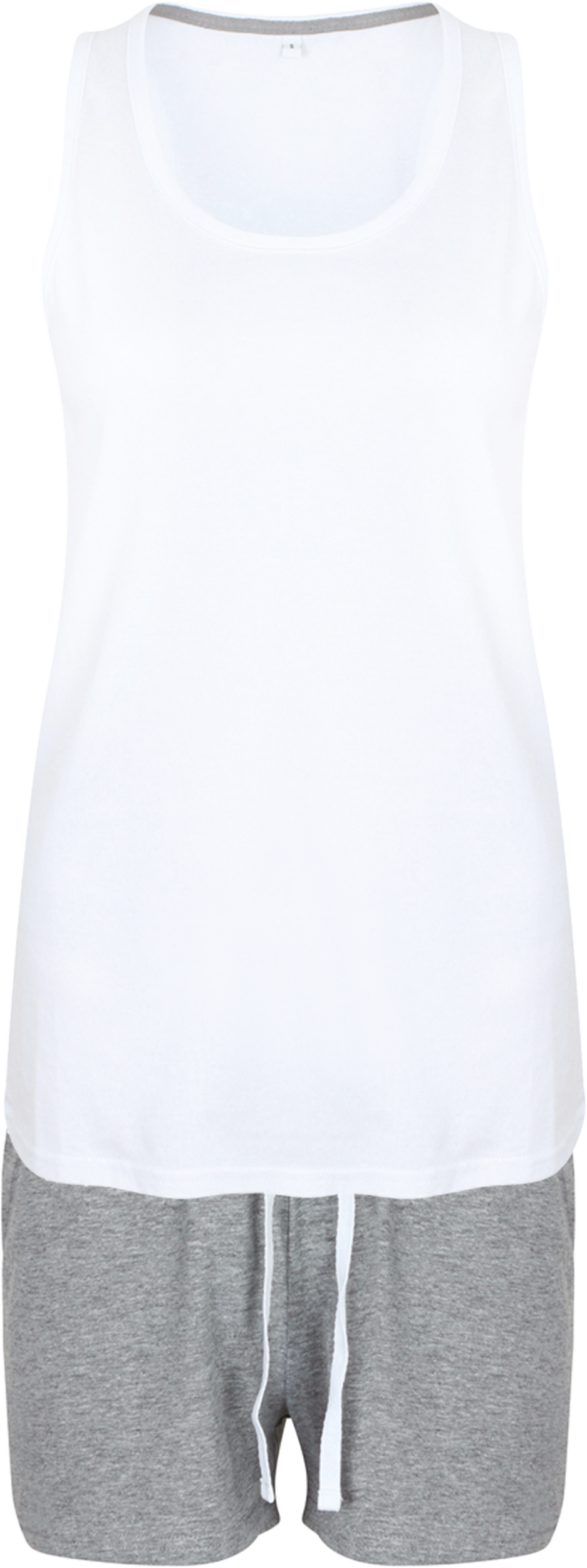 Towel City TC052 White / Heather Grey