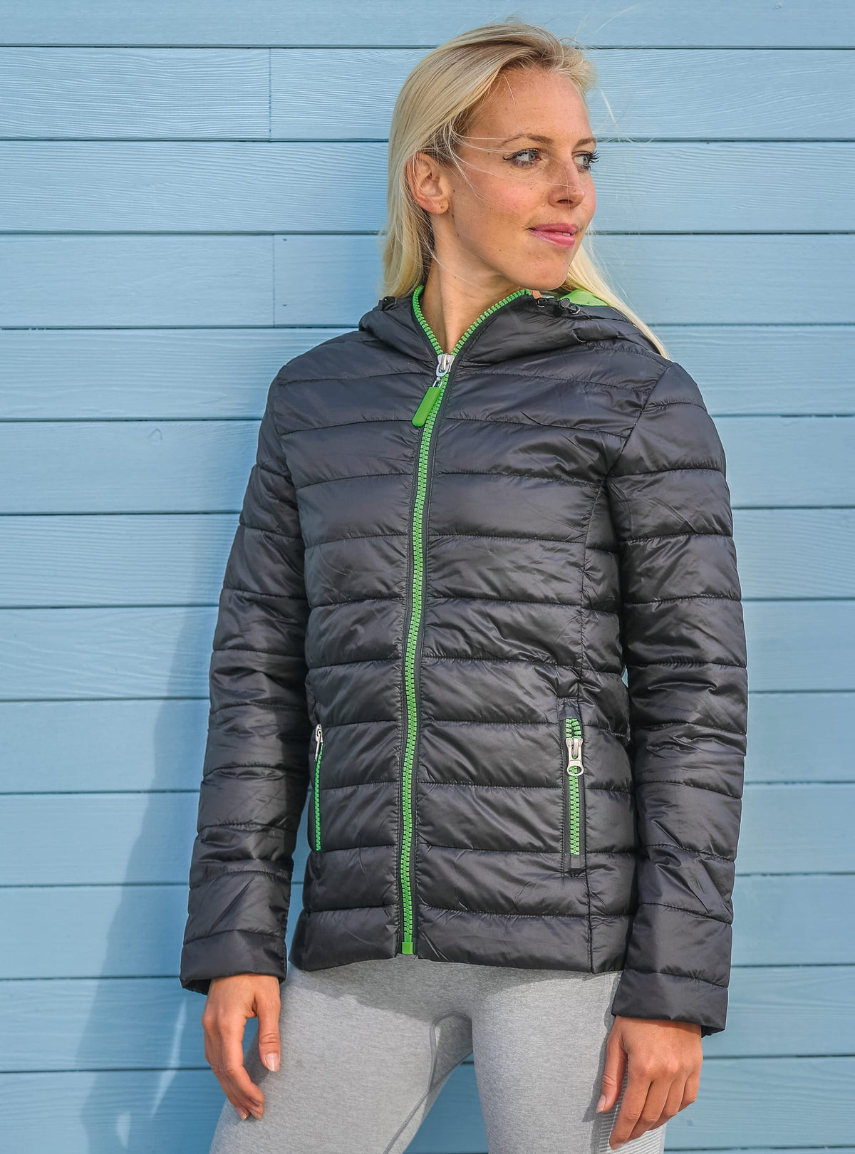 Result R194F Womens Snow Bird jack met capuchon