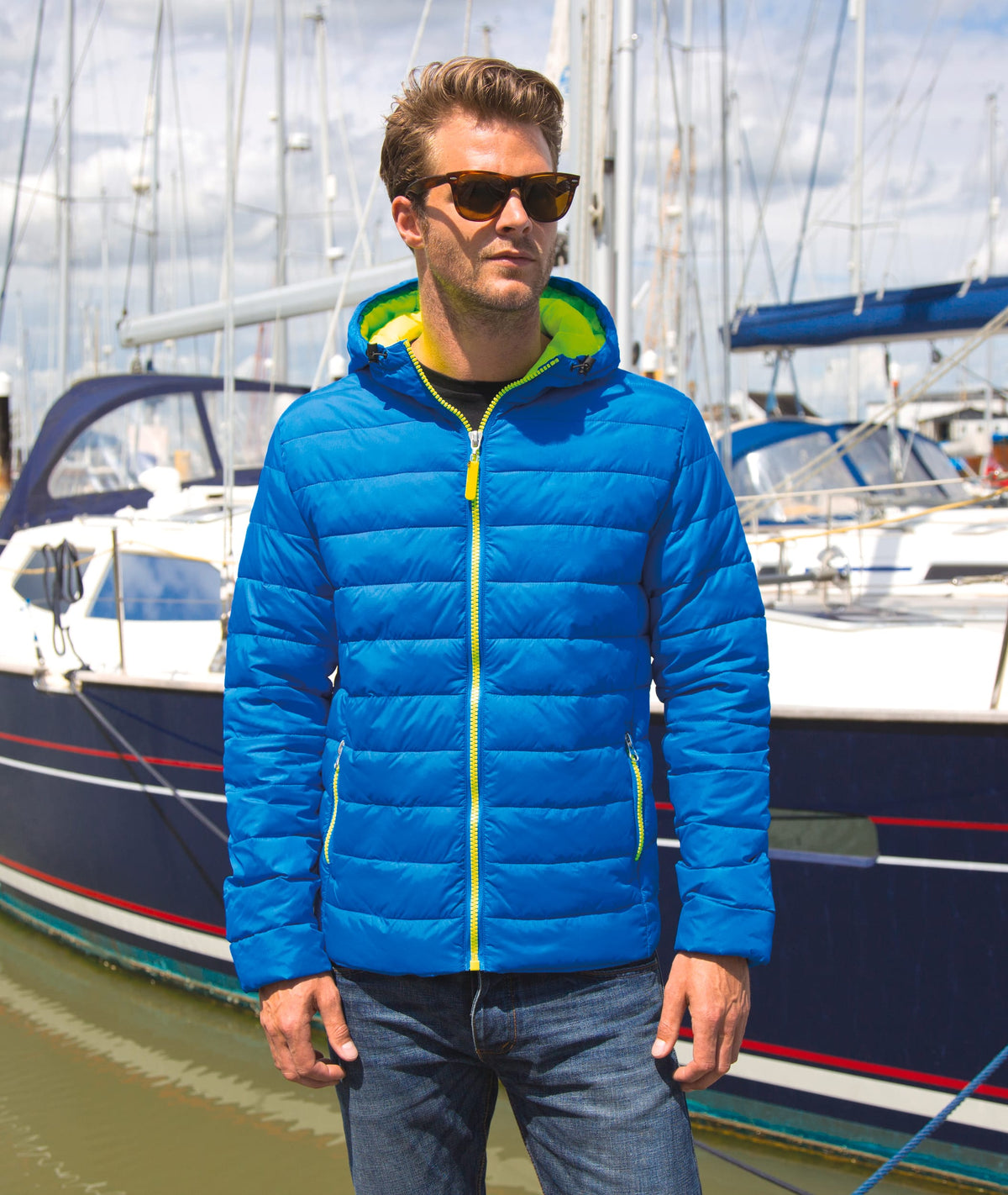 Result R194M Mens Snow Bird jack met capuchon