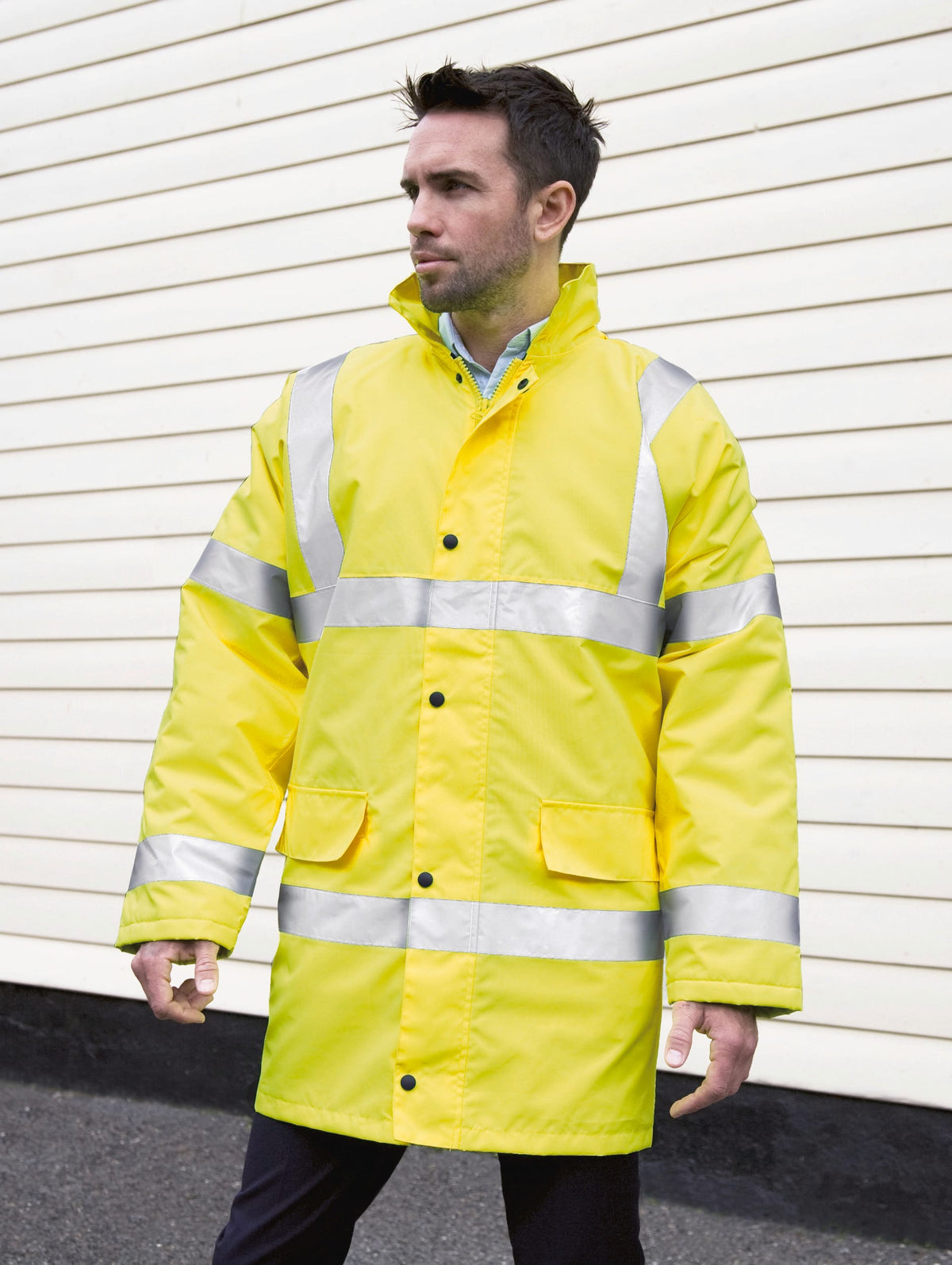 Result R218X Hi-Vis Motorway Parka