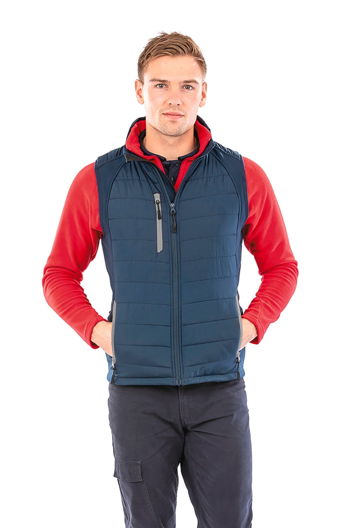 Result R238X Black compass gewatteerde softshell bodywarmer