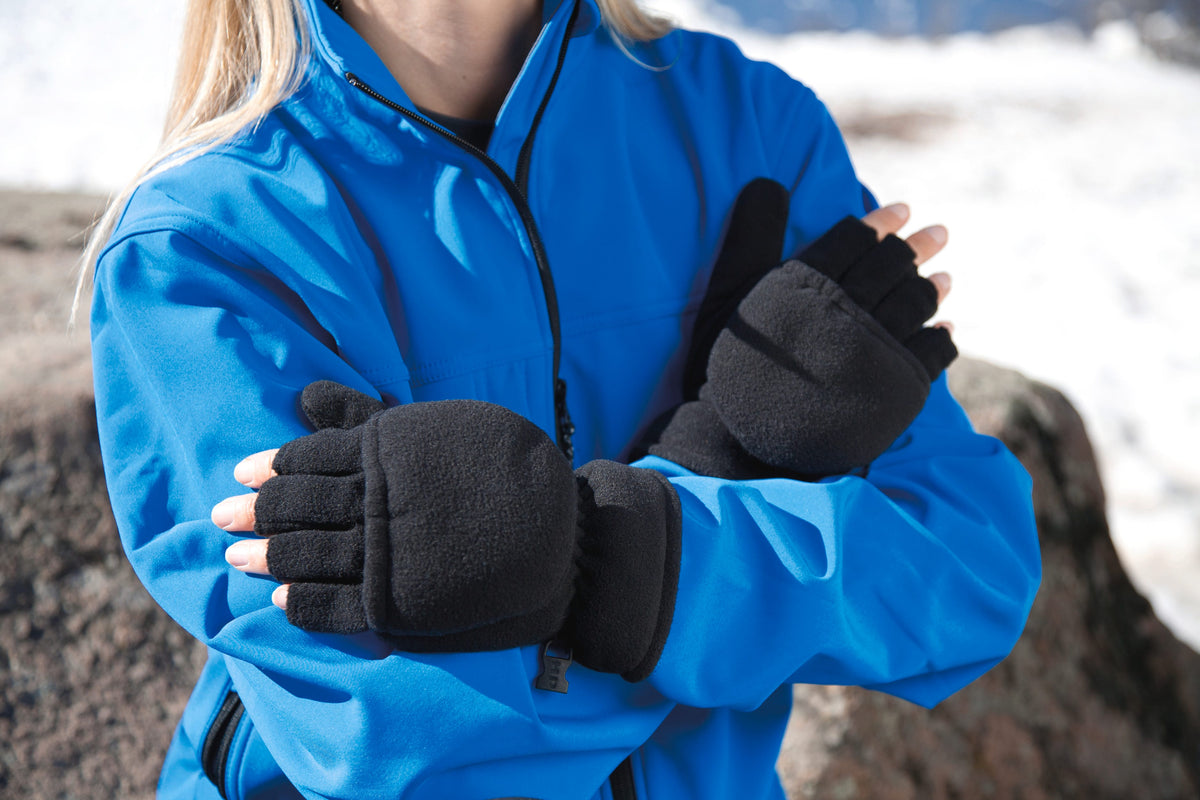 Result R363X Palmgrip vingerloze handschoenen met want