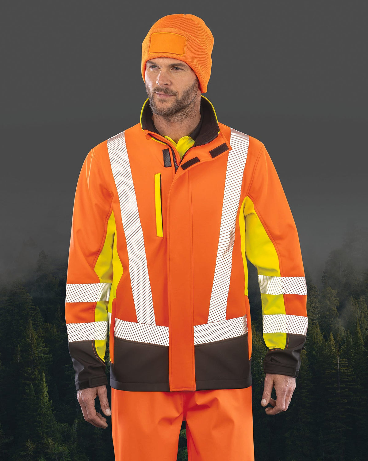 Result R506X 3-laags gerecycled softshell veiligheidsjack