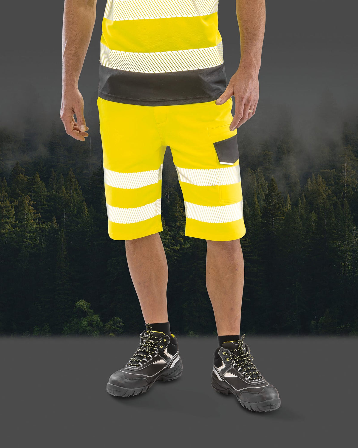 Result R519X Safe-Guard gerecyclede stretch veiligheidsbermuda