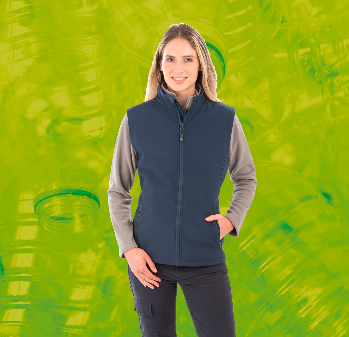 Result R902F Gerecycleerde dames softshell-bodywarmer