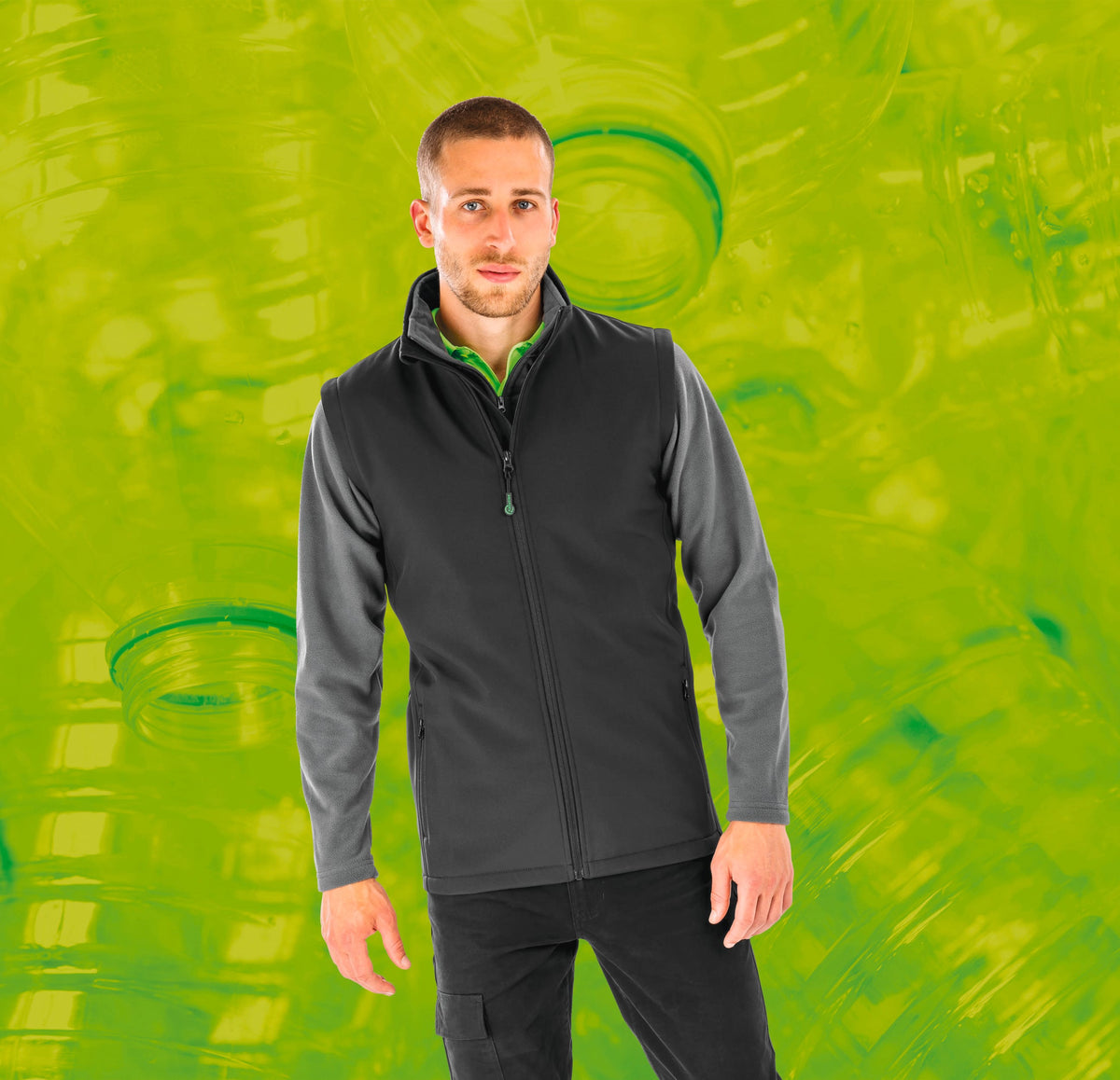 Result R902M Gerecycleerde heren softshell-bodywarmer