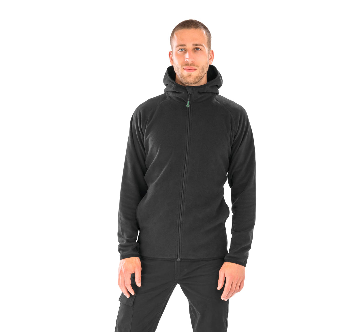Result R906X Gerecycled microfleece vest met capuchon