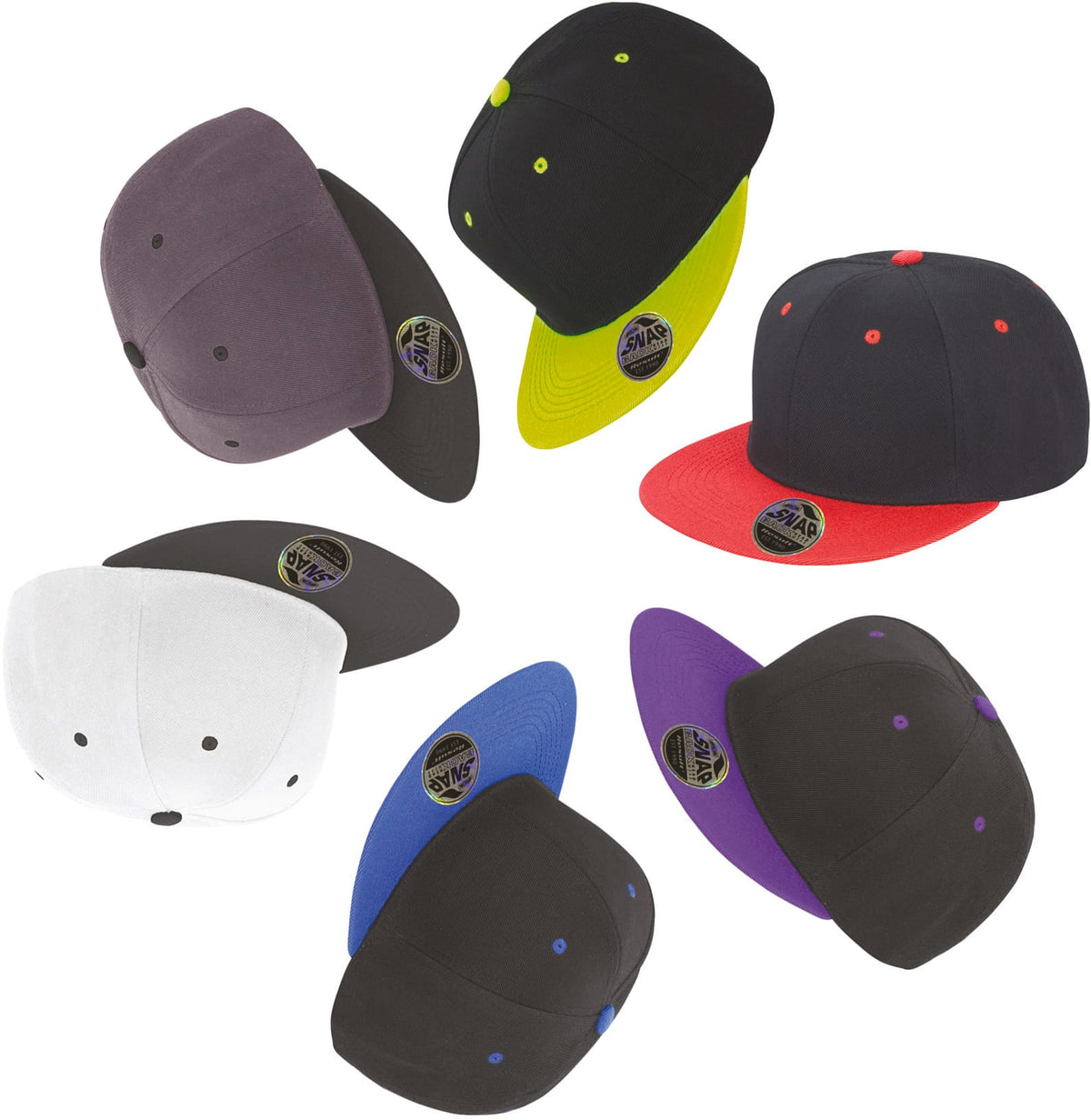 Result RC082X Tweekleurige bronx original snapbackpet met platte klep