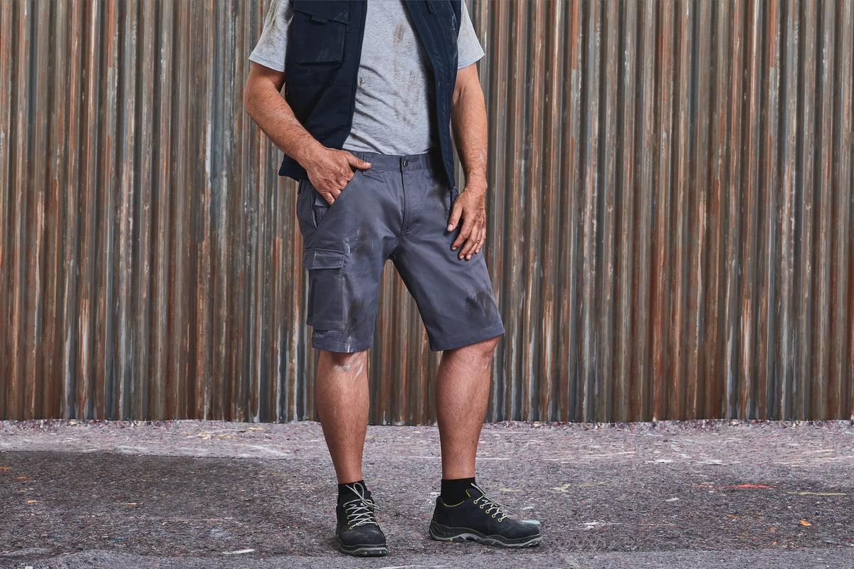 Russell RU002M Polykatoenen Twill bermuda