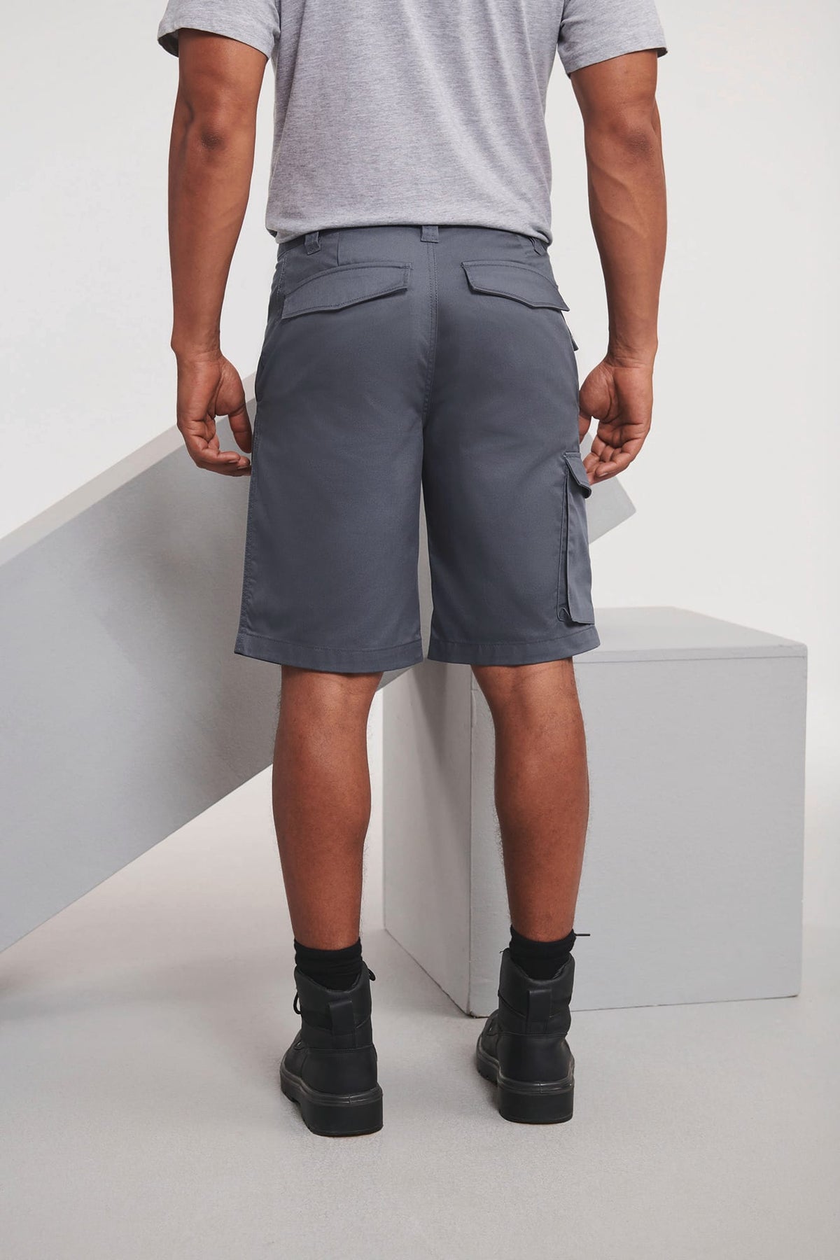 Russell RU002M Polykatoenen Twill bermuda