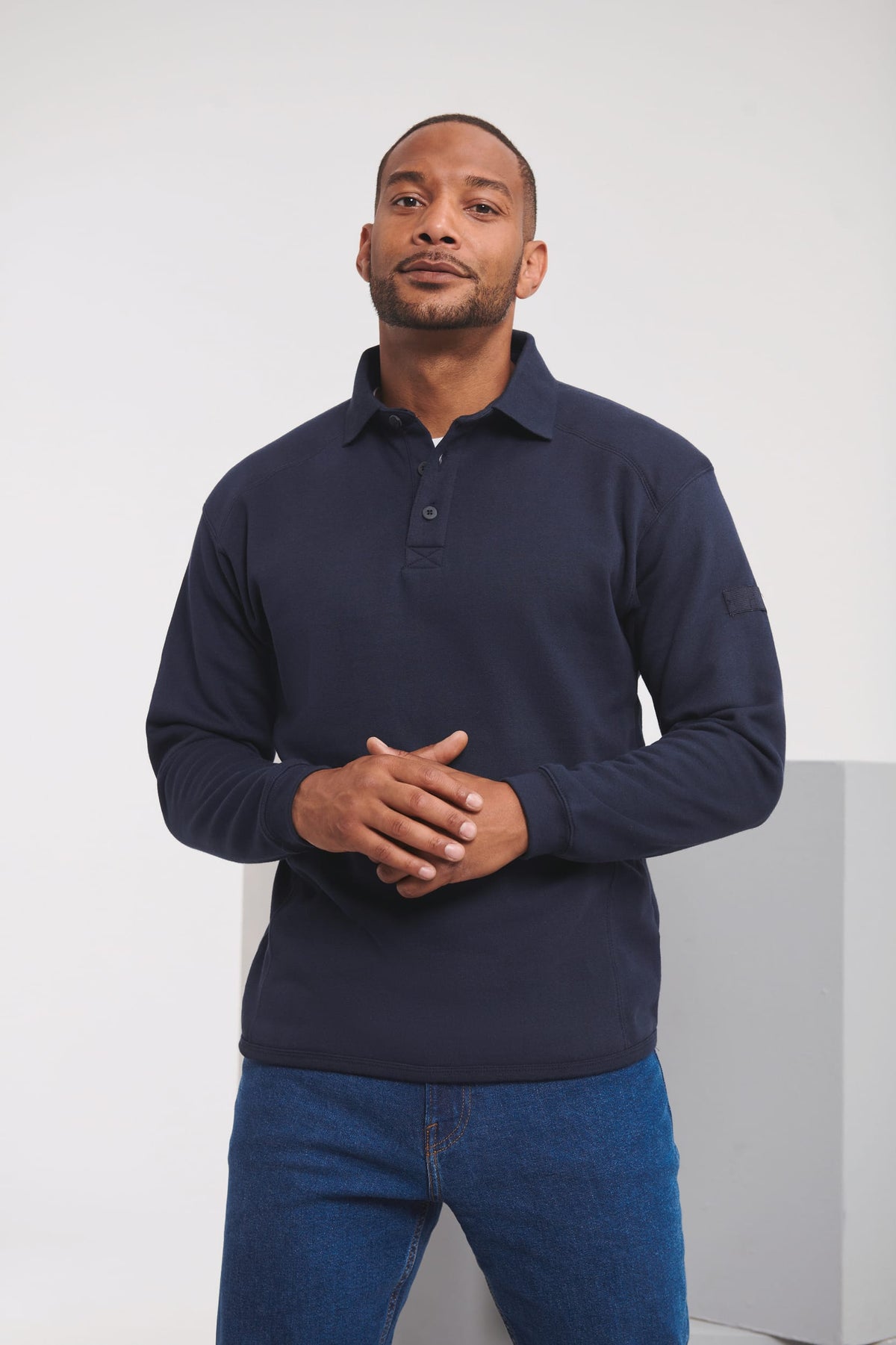 Russell RU012M Heavy Duty sweater met kraag
