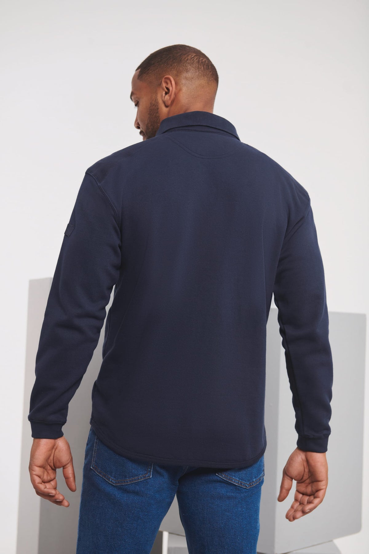 Russell RU012M Heavy Duty sweater met kraag