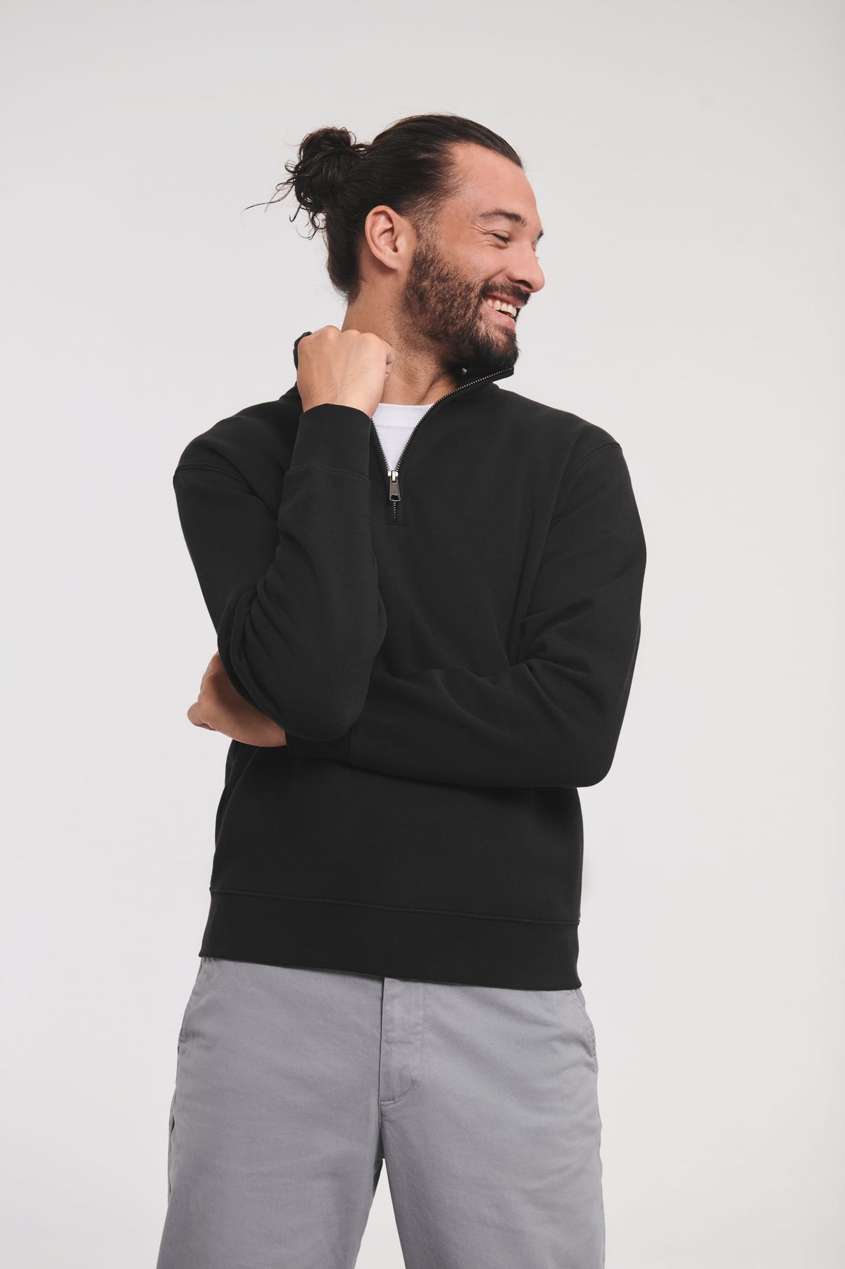 Russell RU270M Sweater met ritskraag Authentic