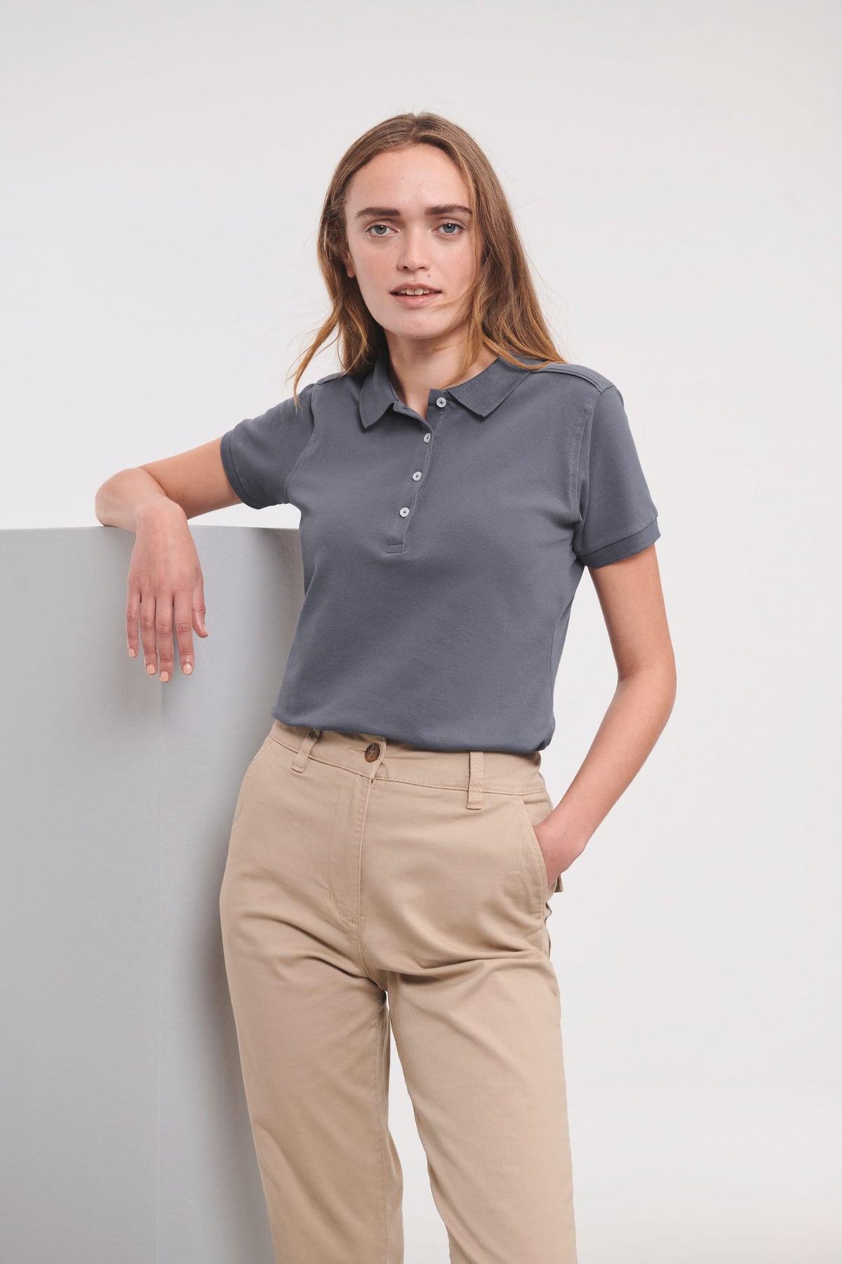 Russell RU566F Ladies' Stretch Polo Shirt