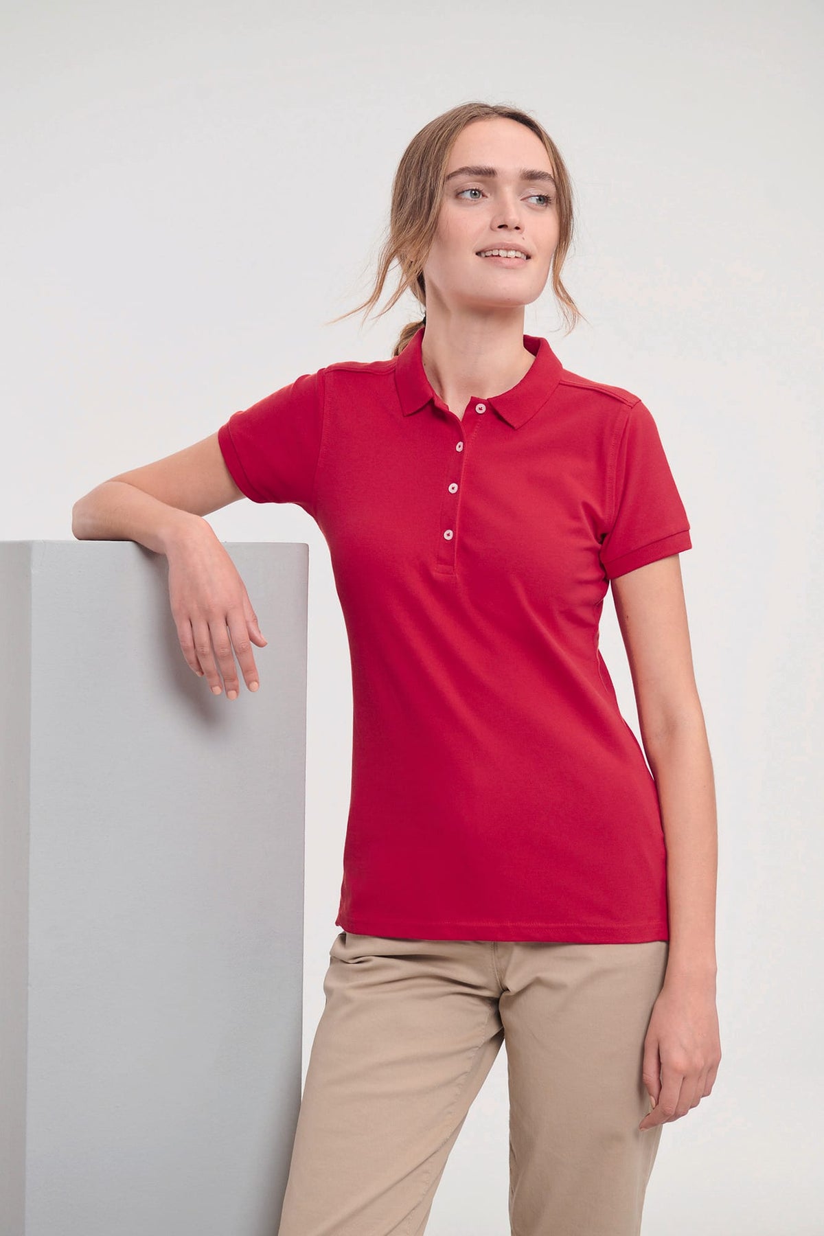 Russell RU566F Ladies' Stretch Polo Shirt