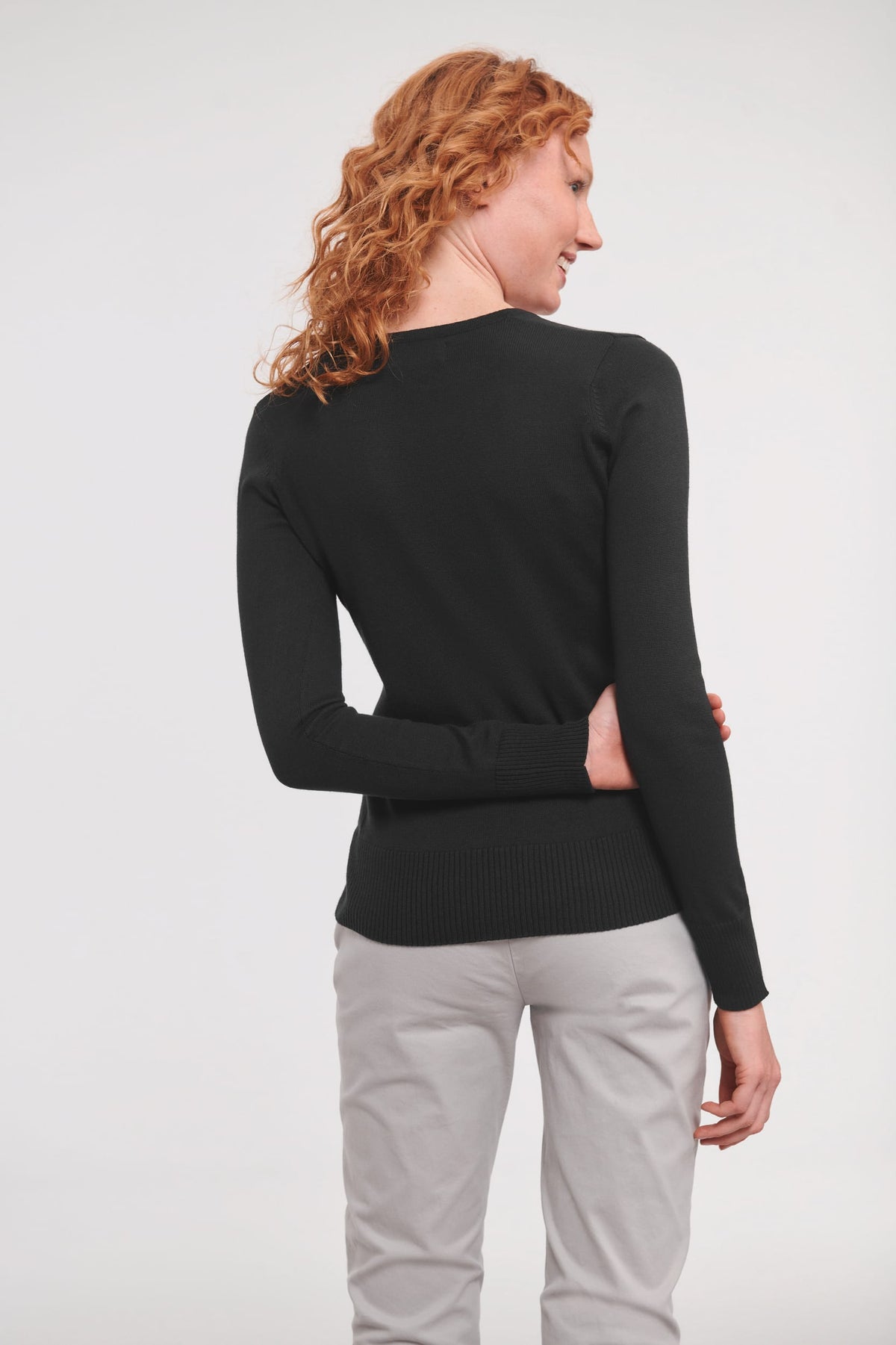 Russell RU710F Ladies' V-neck Knitted Pullover