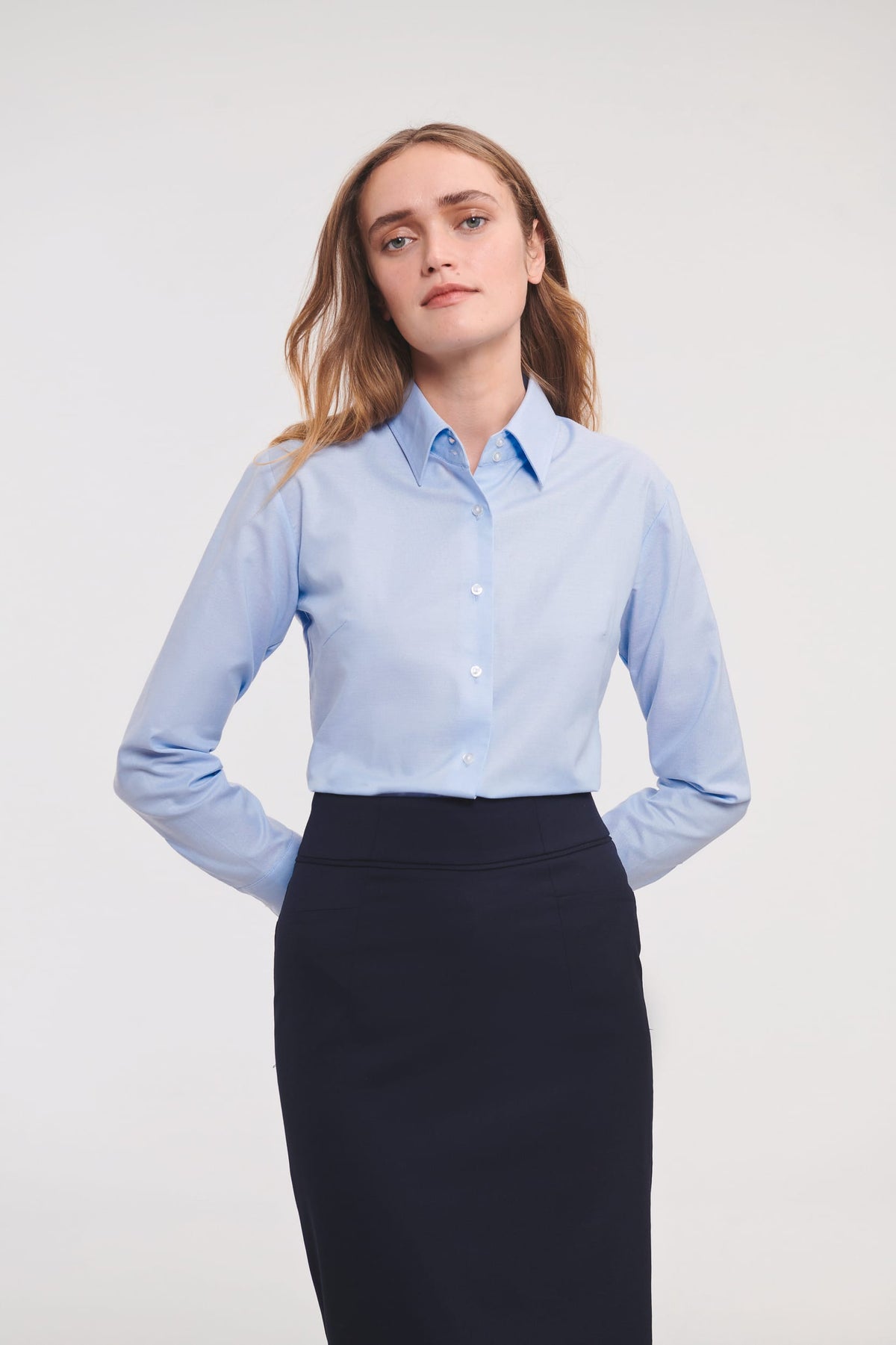 Russell RU932F Ladies' Long Sleeve Easy Care Oxford Shirt