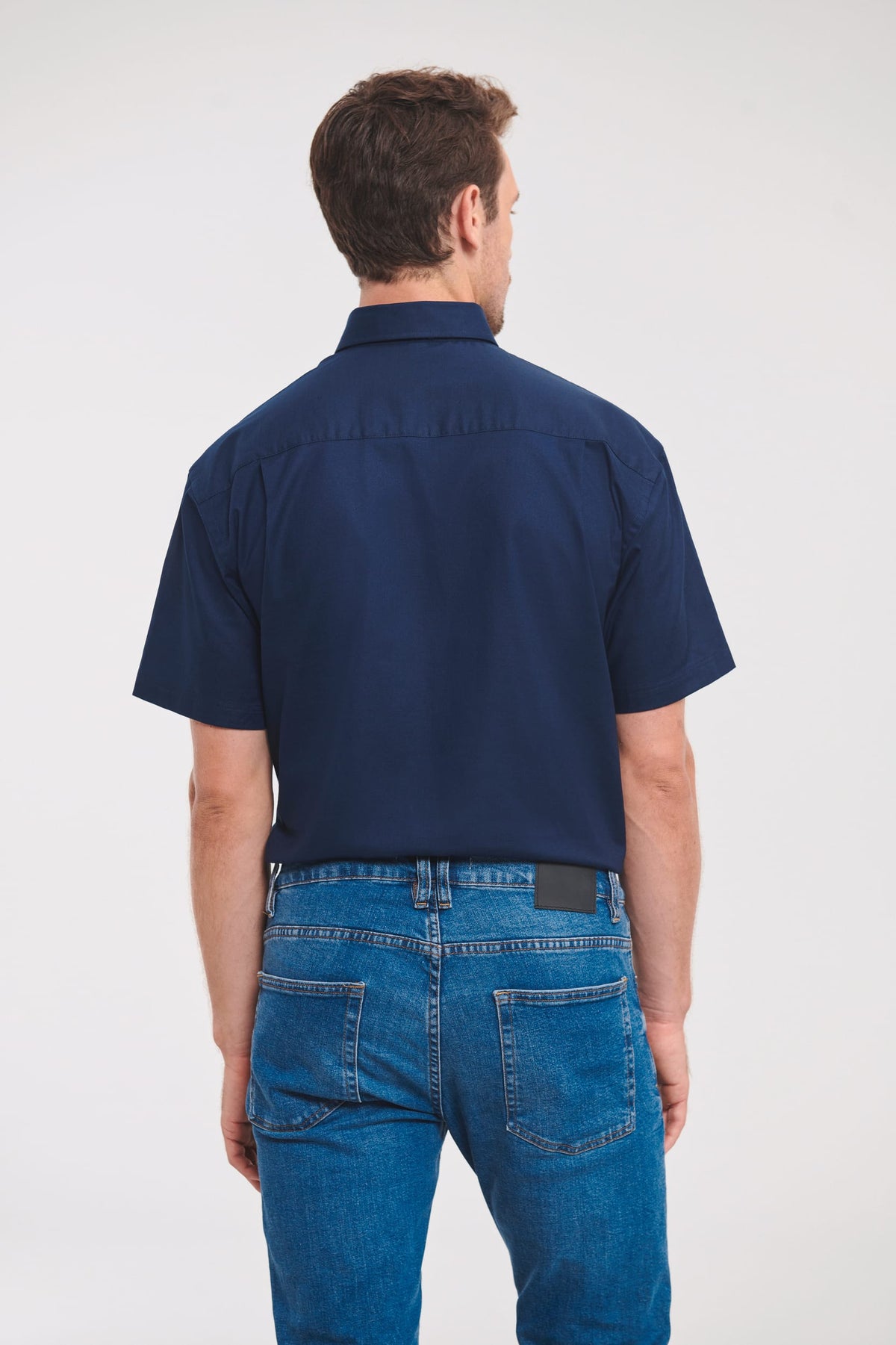 Russell RU933M Men's Short Sleeve Easy Care Oxford Shirt