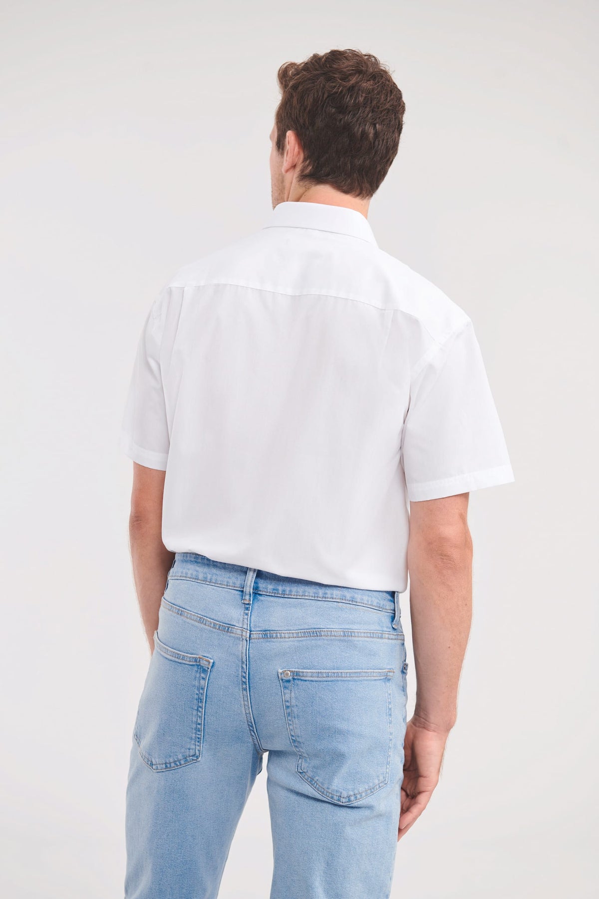 Russell RU935M Men's Ss Polycotton Poplin Shirt