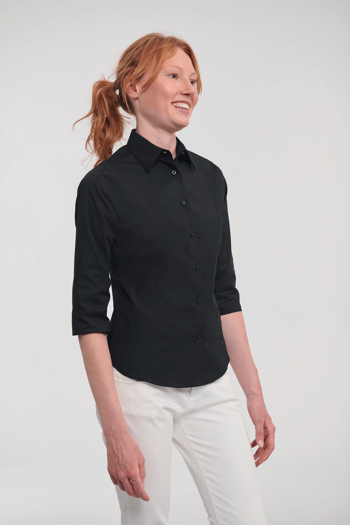 Russell RU946F Ladies' 3/4 Sleeve Easy Care Fitted Shirt