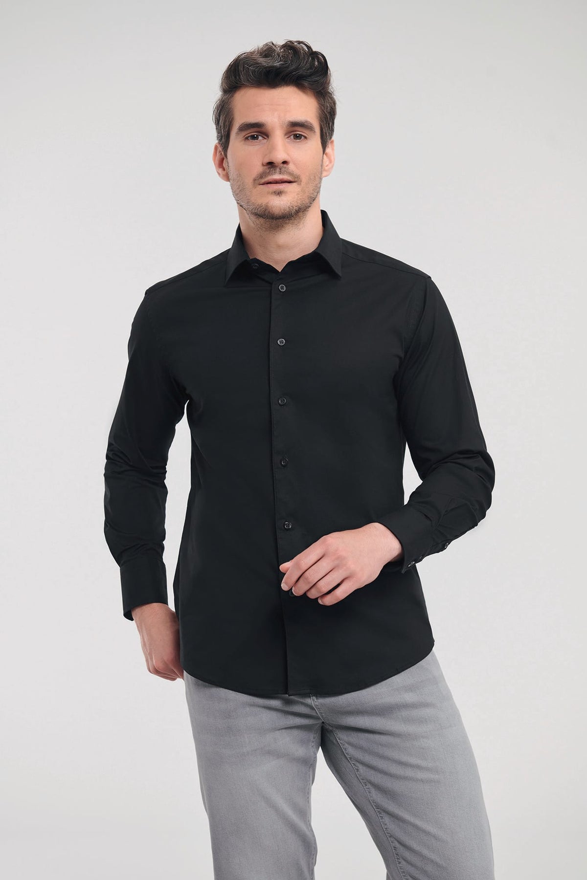 Russell RU946M Men's Long Sleeve Easy Care Fitted Shirt