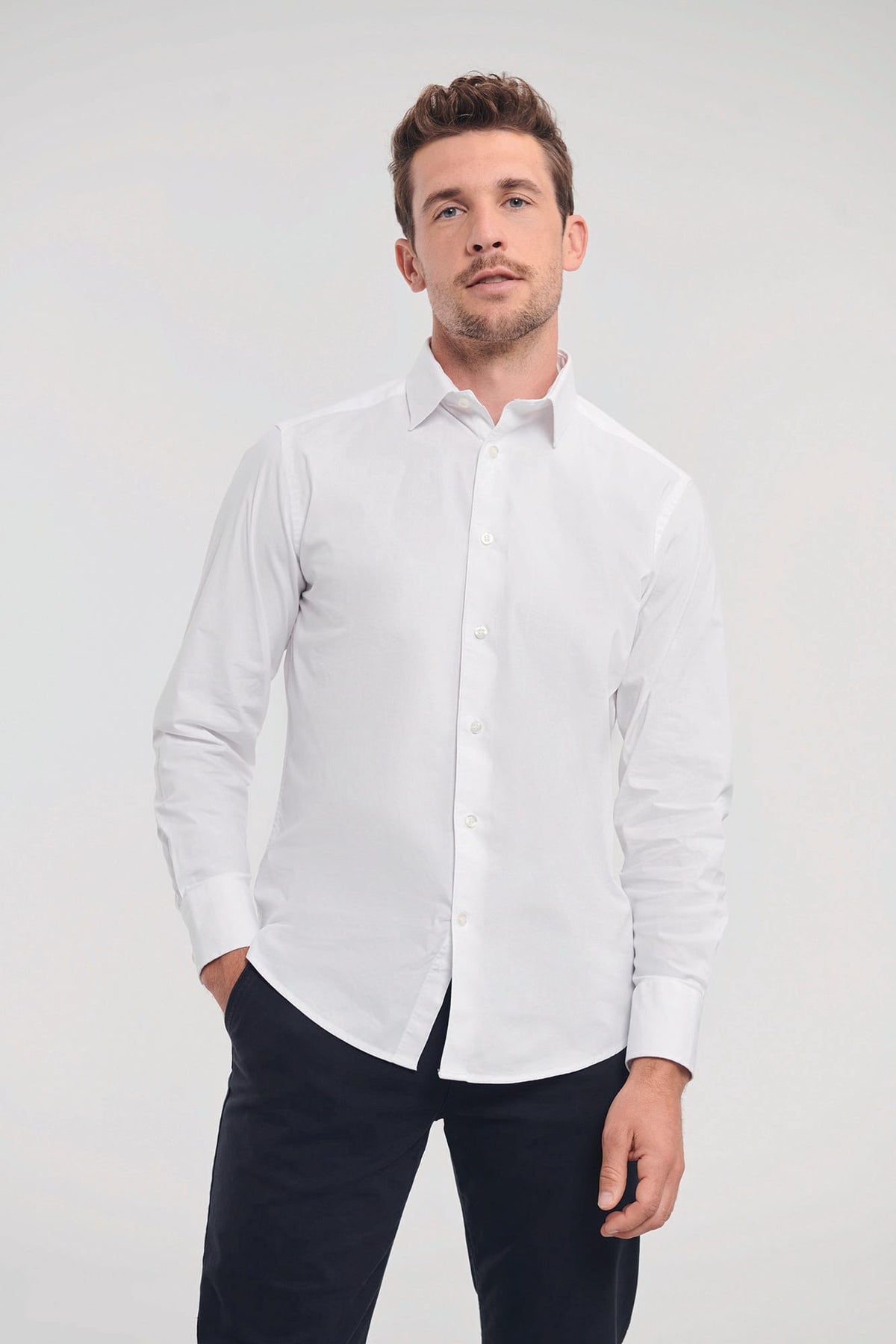 Russell RU946M Men's Long Sleeve Easy Care Fitted Shirt