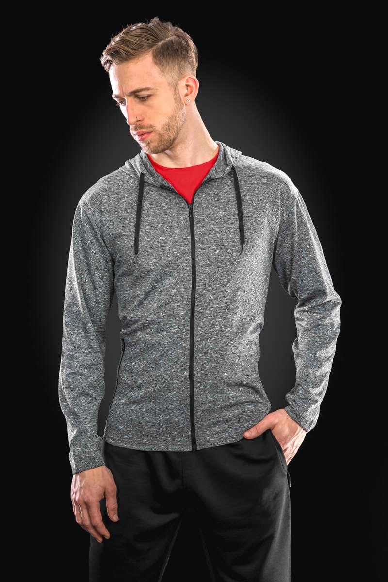 Spiro S277M Mens hooded tee-jacket
