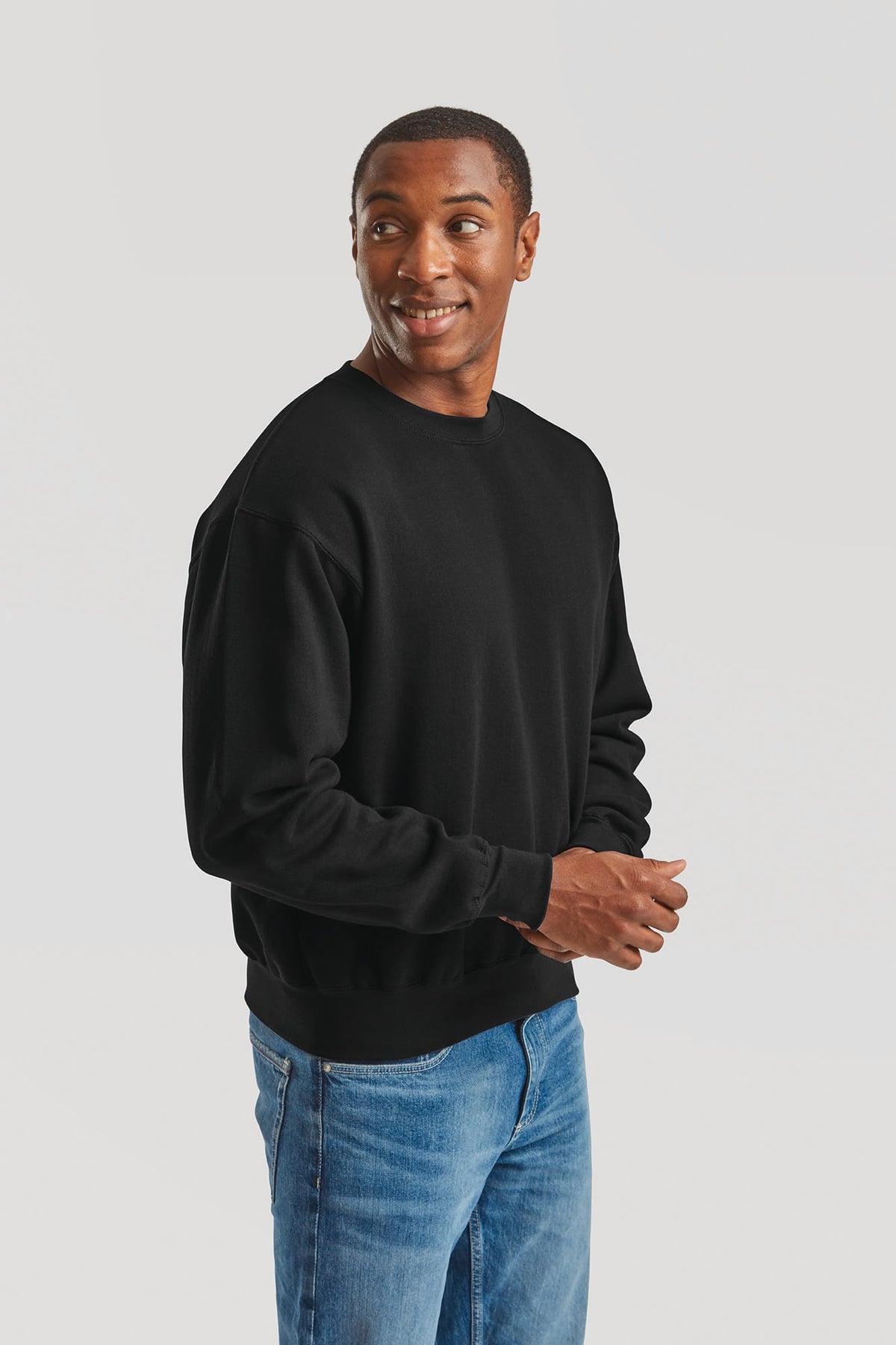 Fruit of the Loom SC62276 Katoenen heren sweater met ronde hals
