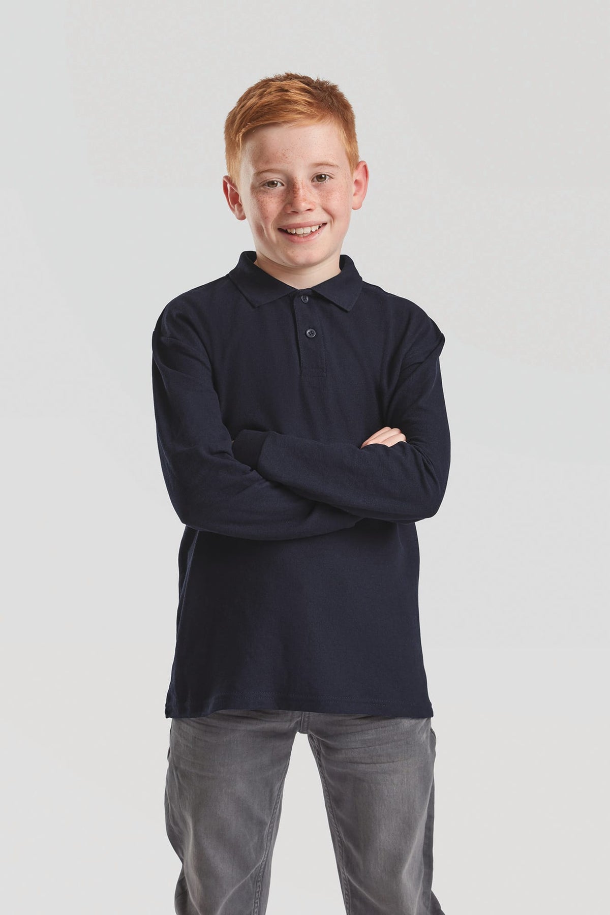 Fruit of the Loom SC63201 65/35 Polo met lange mouwen