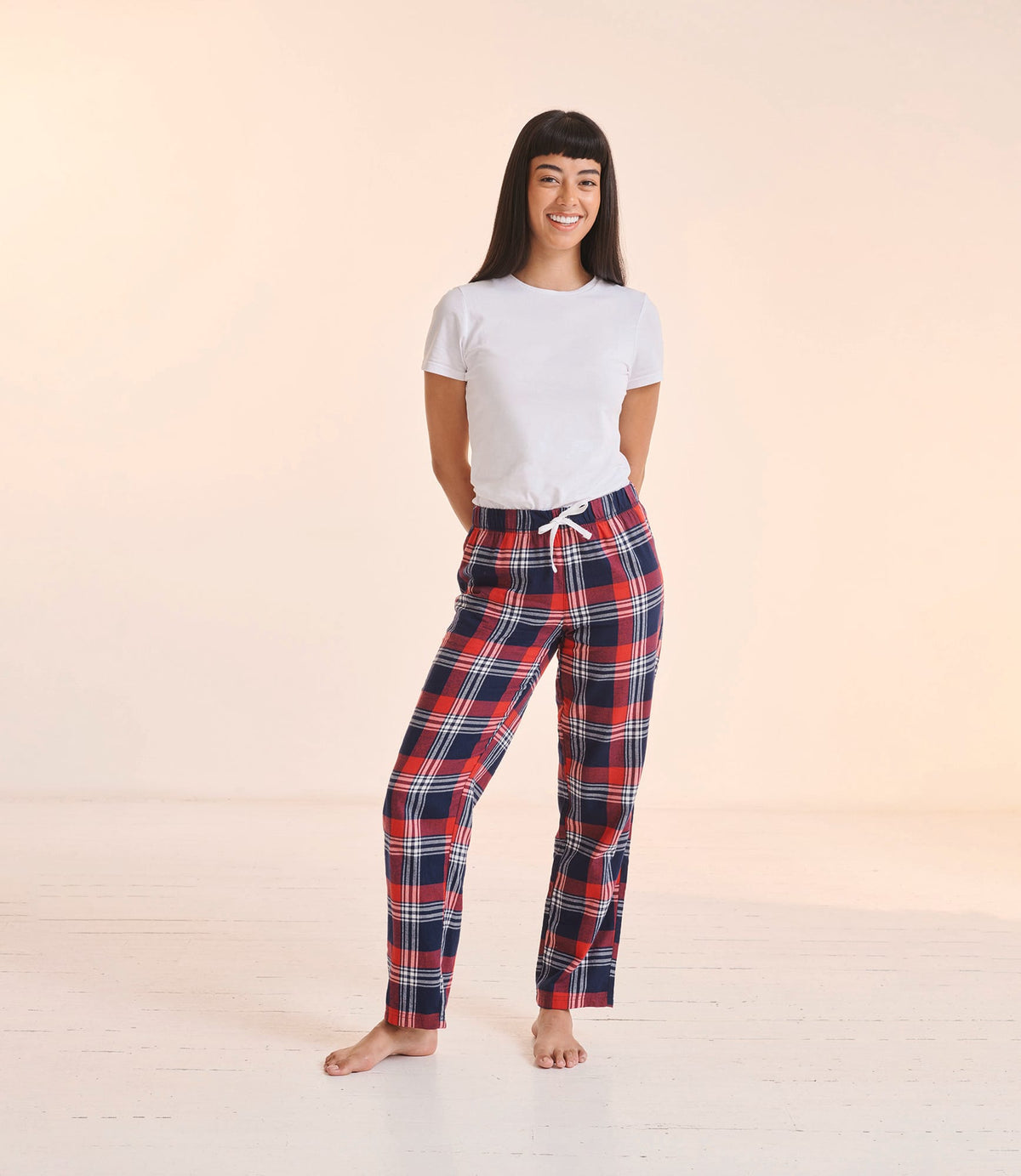 SF Clothing SK083 Women's tartan lounge broek