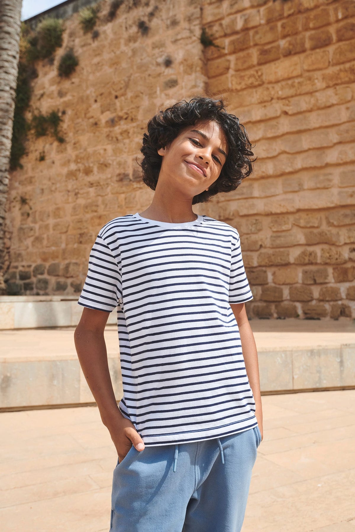 SF Clothing SM202 Kids' Gestreept t-shirt