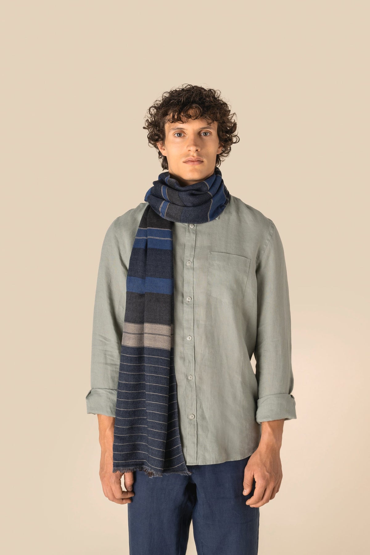 Spasso SP142 Omkeerbare unisex tulbanddoek