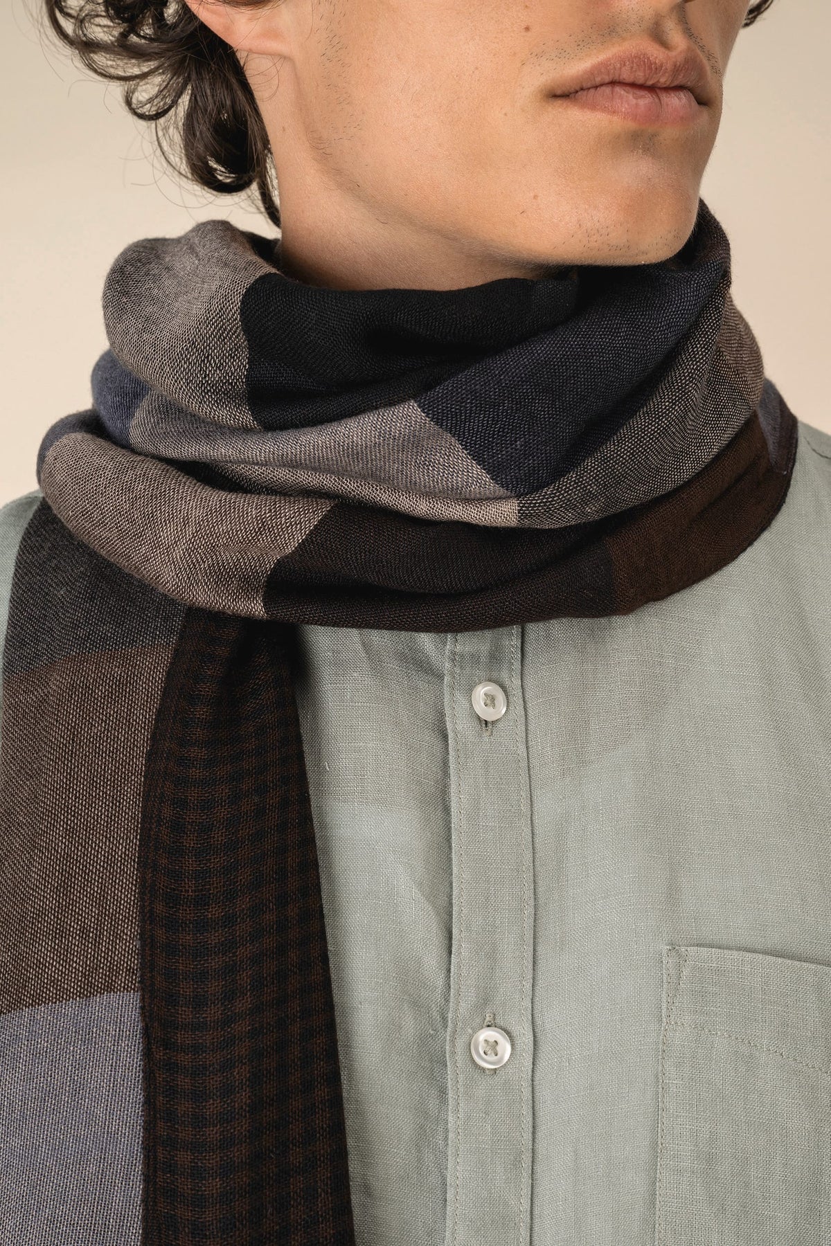 Spasso SP144 Omkeerbare unisex tulbanddoek