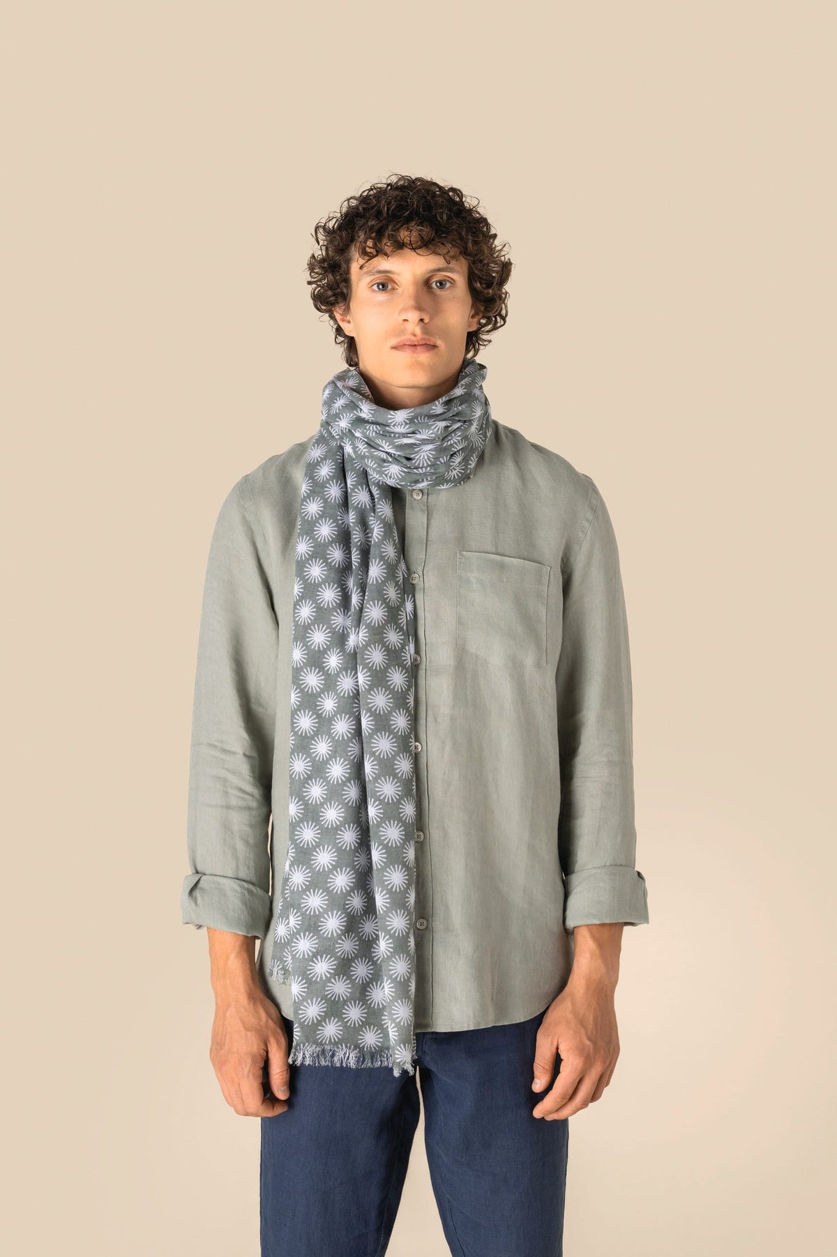 Spasso SP153 unisex tulbanddoek met motieven