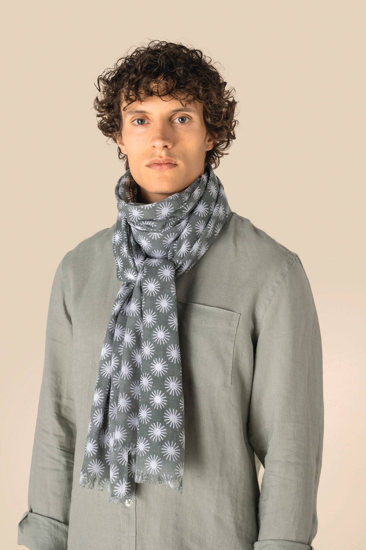 Spasso SP153 unisex tulbanddoek met motieven