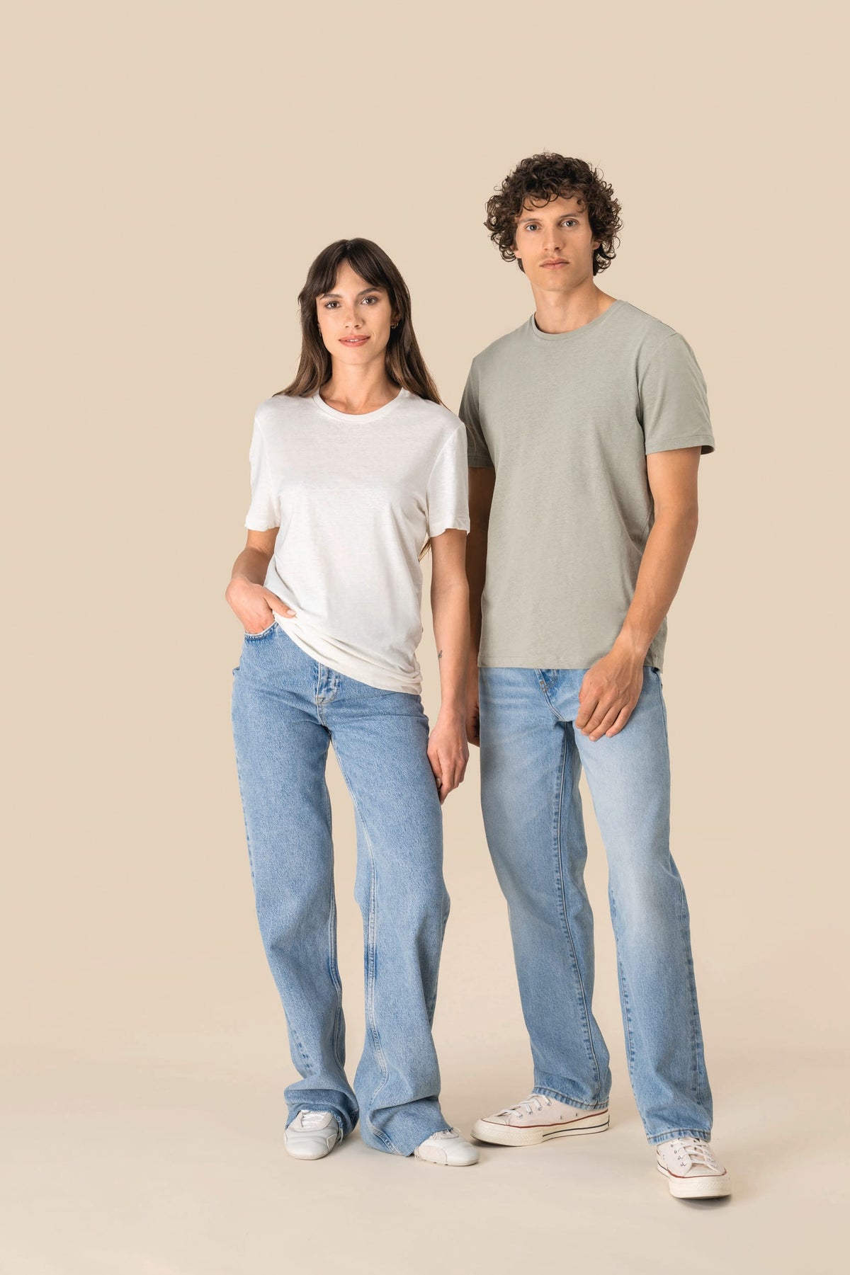 Spasso SP325 Ecologisch unisex T-shirt van biokatoen en linnen