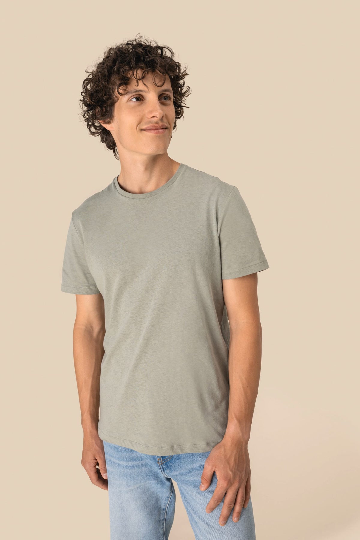 Spasso SP325 Ecologisch unisex T-shirt van biokatoen en linnen