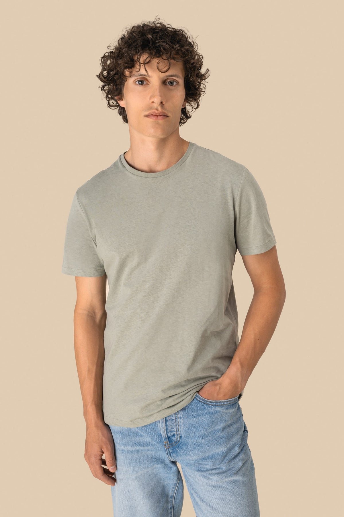 Spasso SP325 Ecologisch unisex T-shirt van biokatoen en linnen