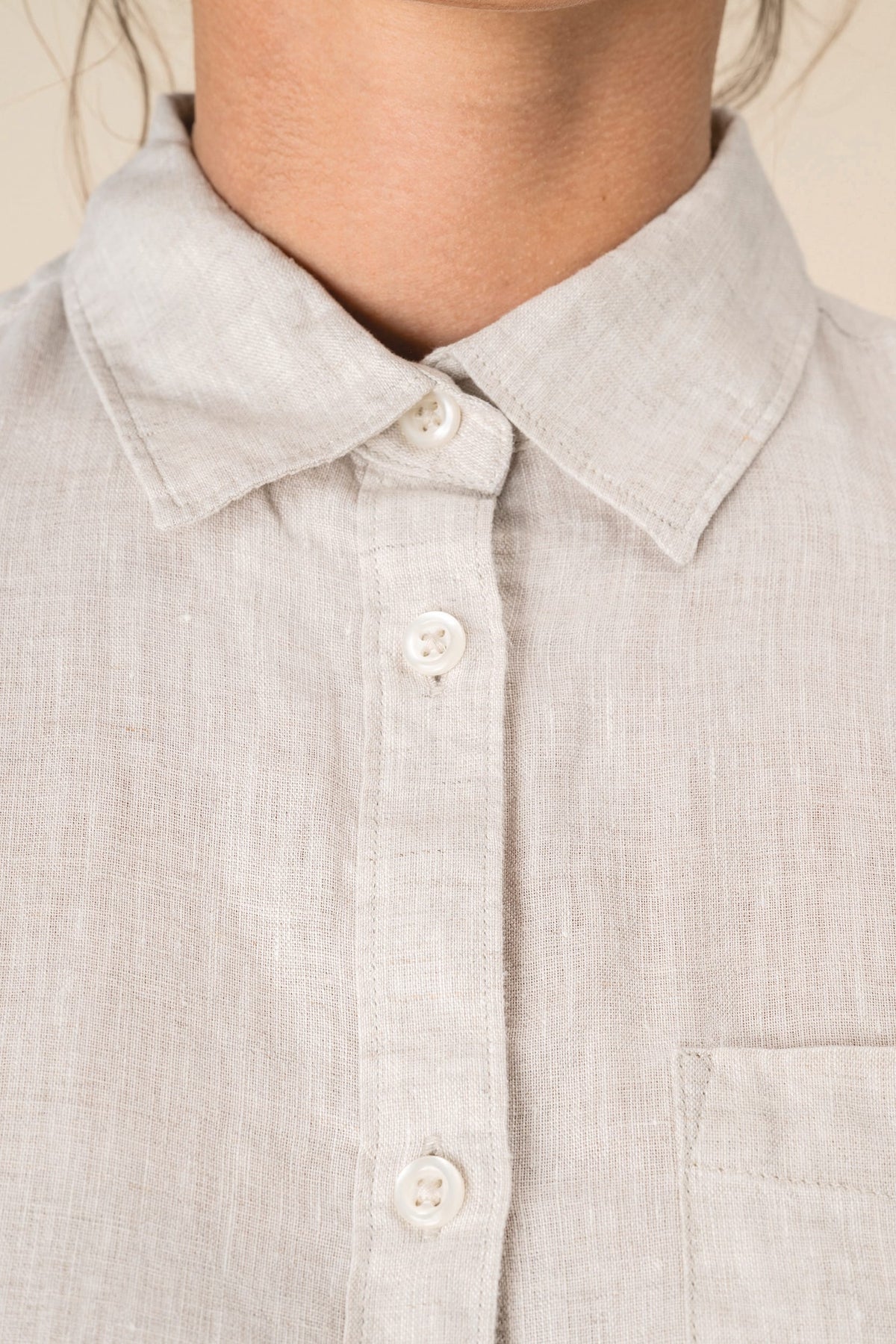 Spasso SP505 Linnen damesblouse