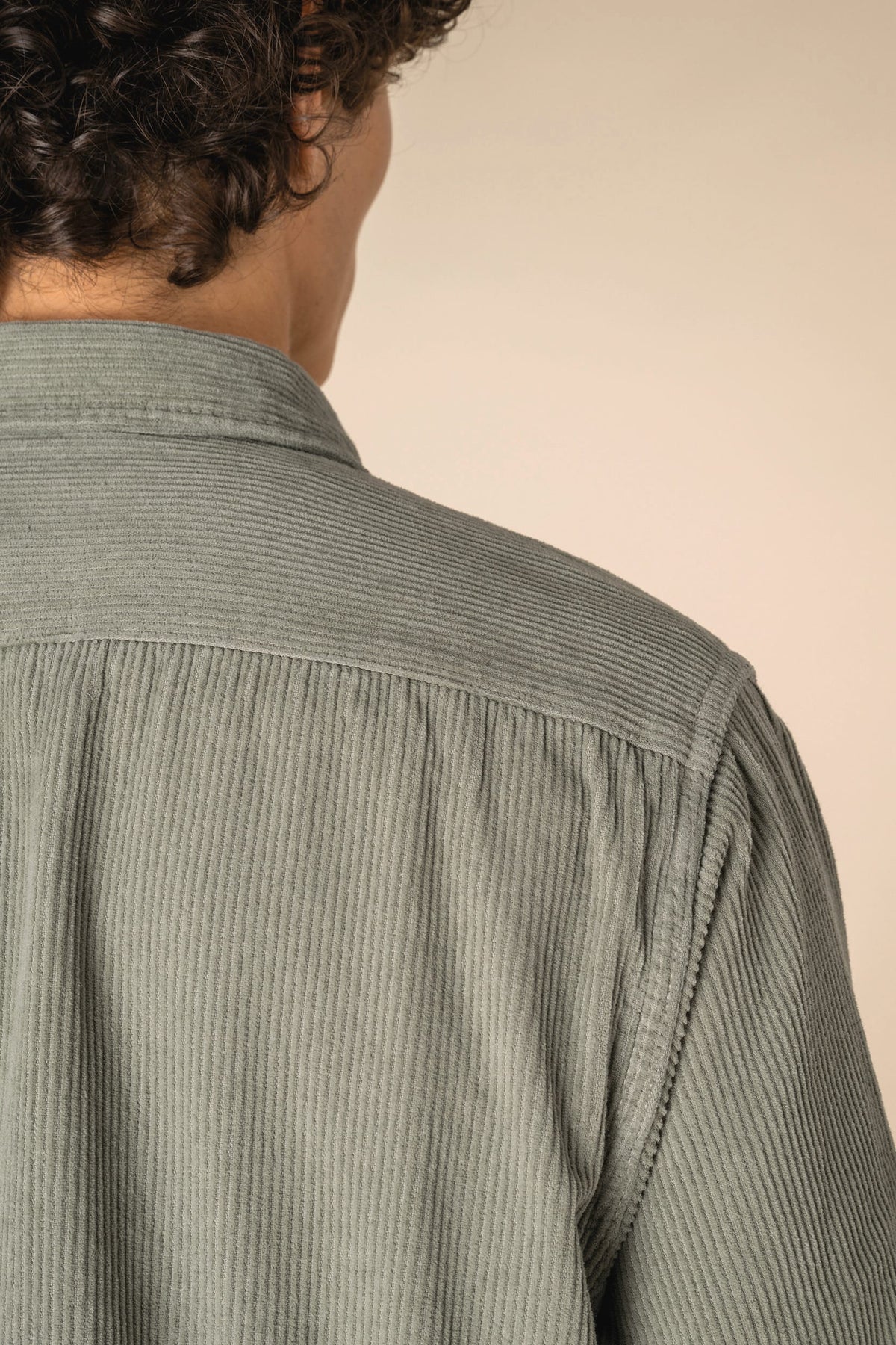 Spasso SP519 Ecologisch verwassen herenovershirt van ribfluweel