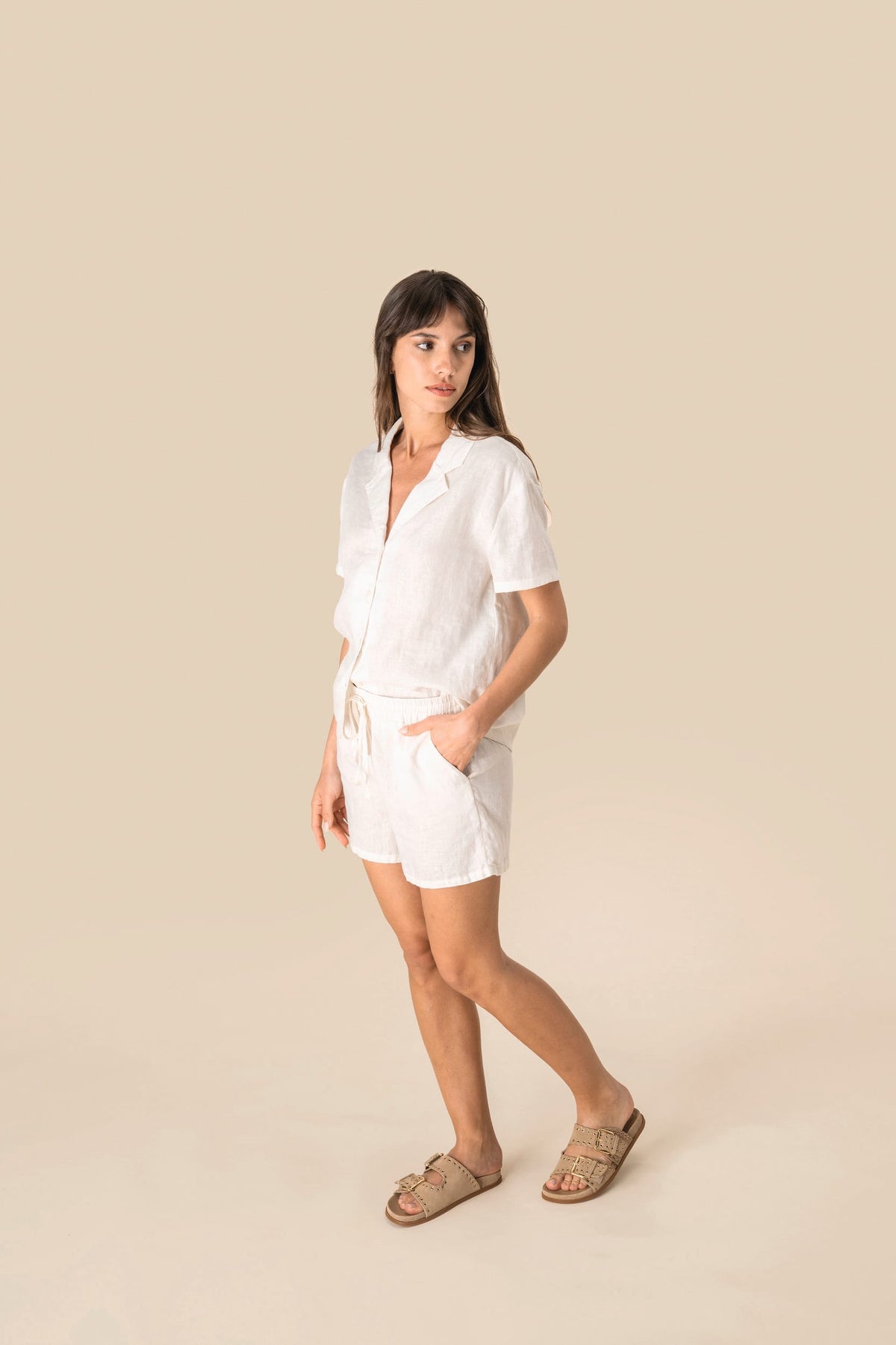 Spasso SP723 Linnen damesshort