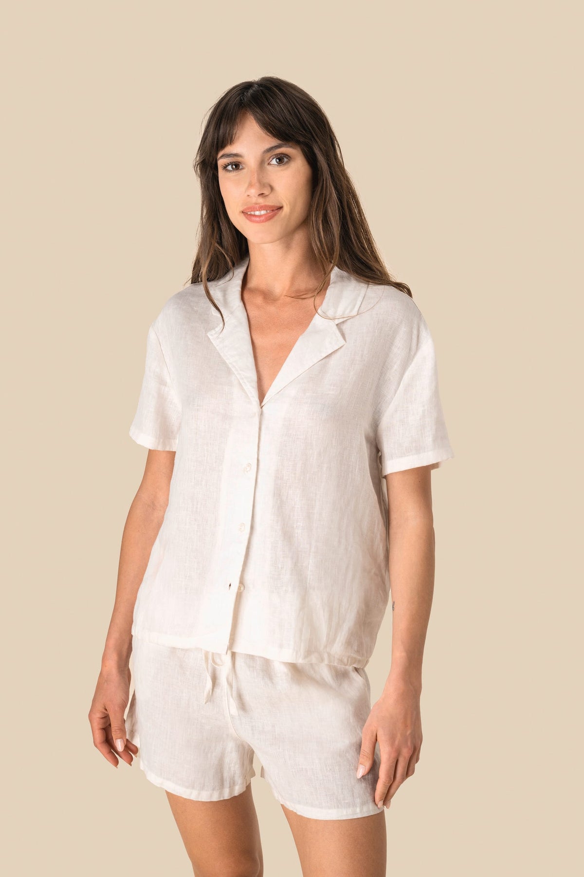 Spasso SP723 Linnen damesshort
