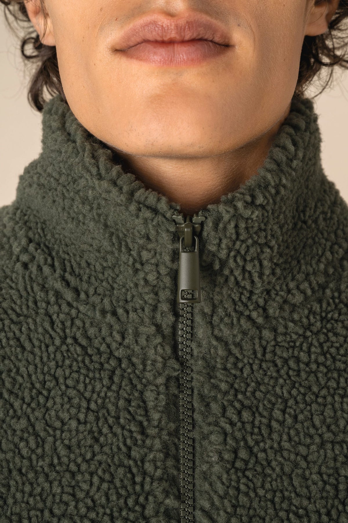 Spasso SP603 Mouwloos sherpa herenjasje